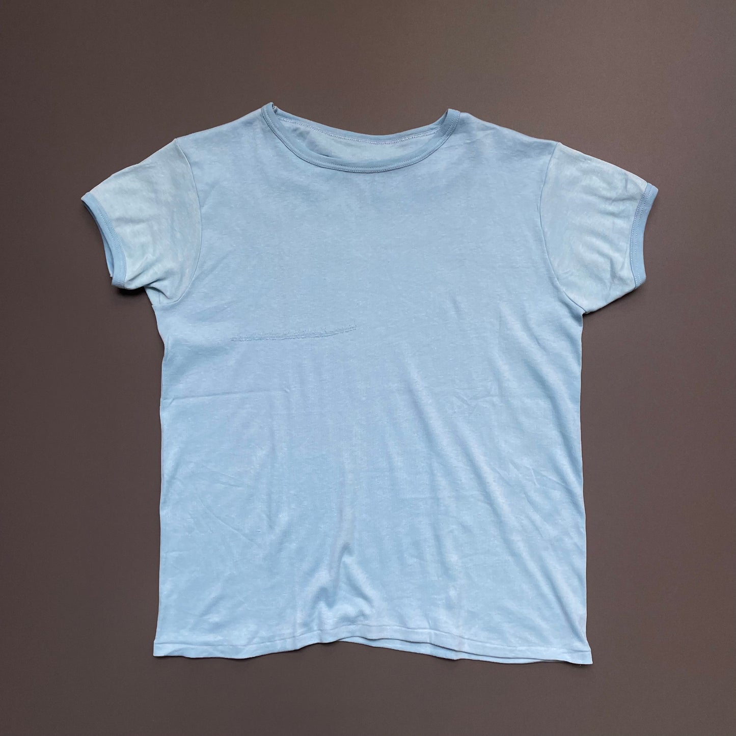 Vintage Blue 60s/70s Fitted T-Shirt