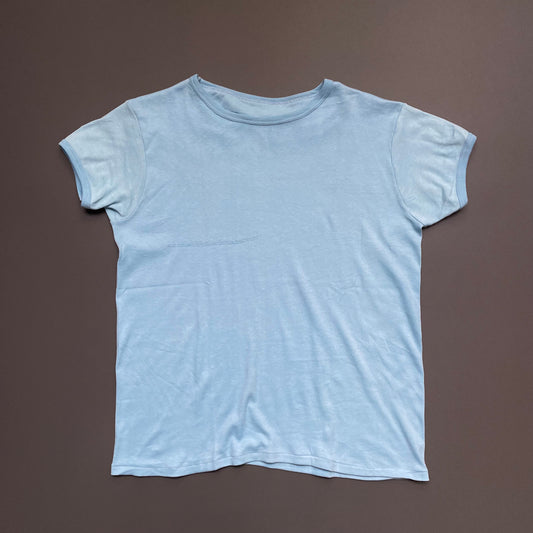 Vintage Blue 60s/70s Fitted T-Shirt