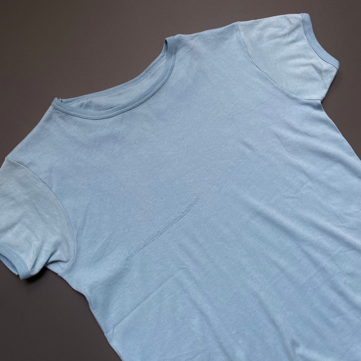 Vintage Blue 60s/70s Fitted T-Shirt