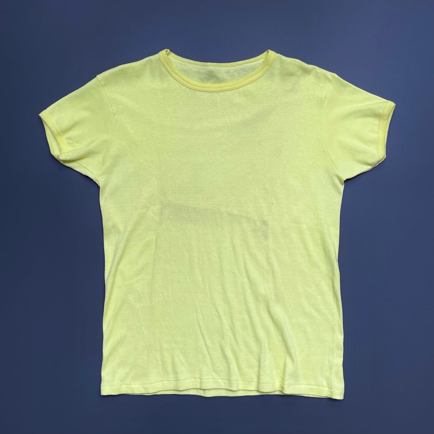 Vintage Yellow 60s/70s Fitted T-Shirt