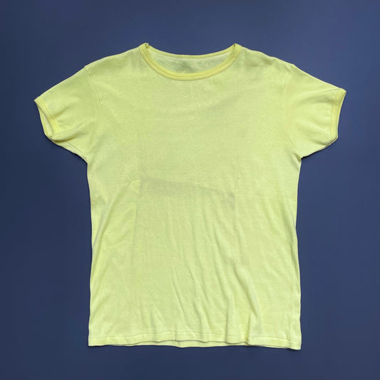 Vintage Yellow 60s/70s Fitted T-Shirt