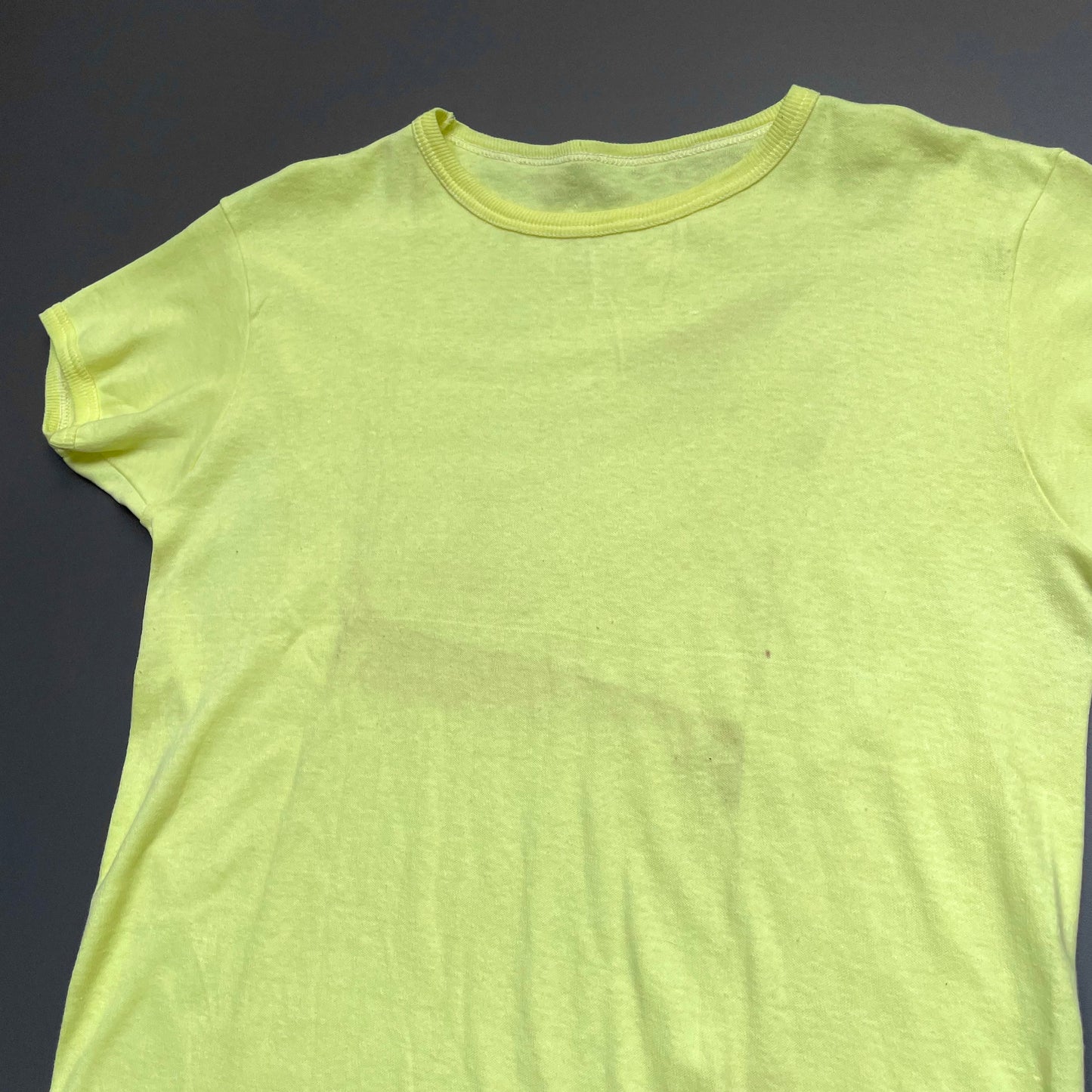 Vintage Yellow 60s/70s Fitted T-Shirt