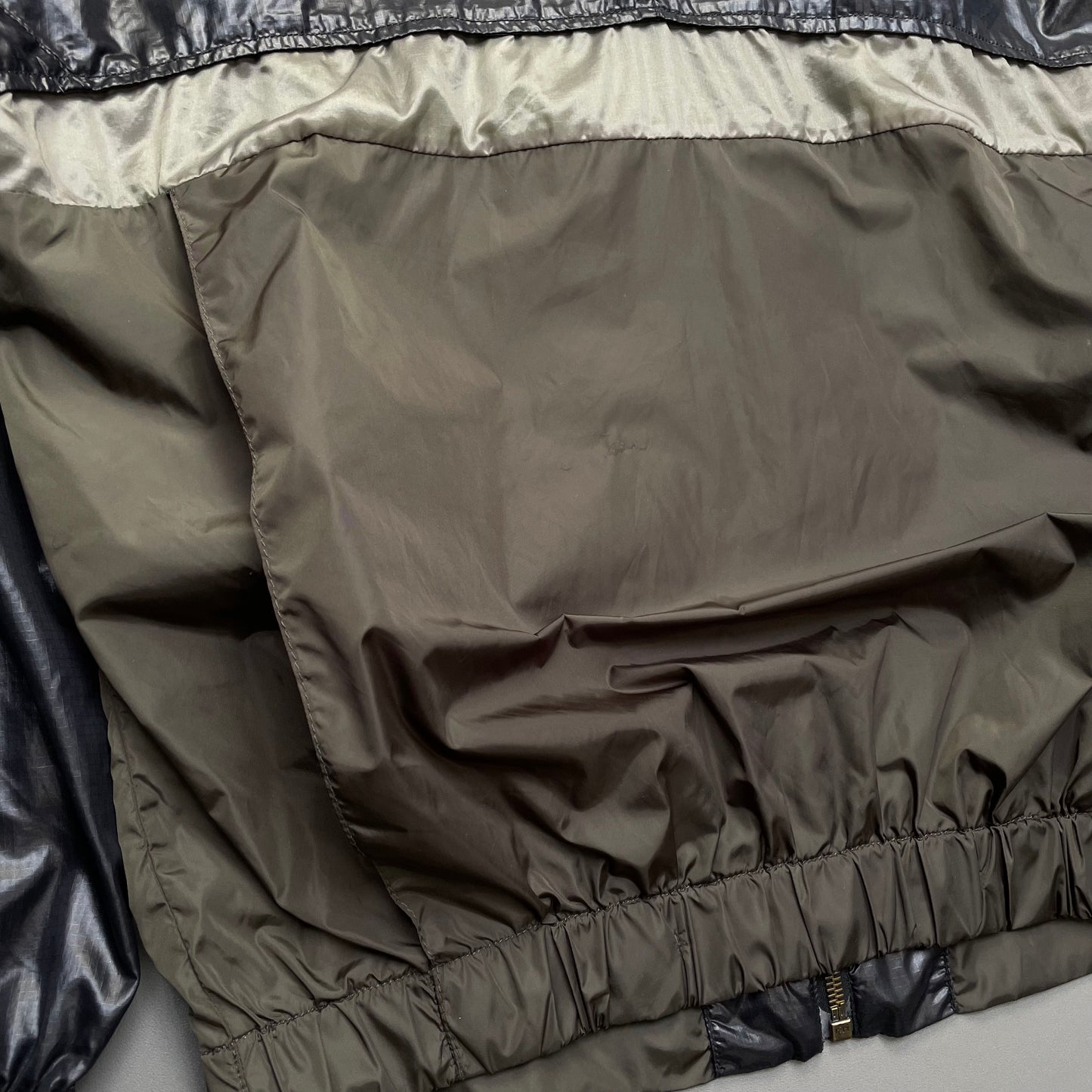 Prada Sport Black, Green & Grey 2008 Translucent Windbreaker