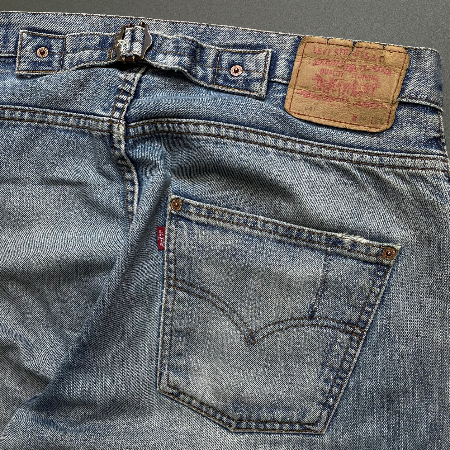 Levi's 541 Blue Cinchback Denim Jeans