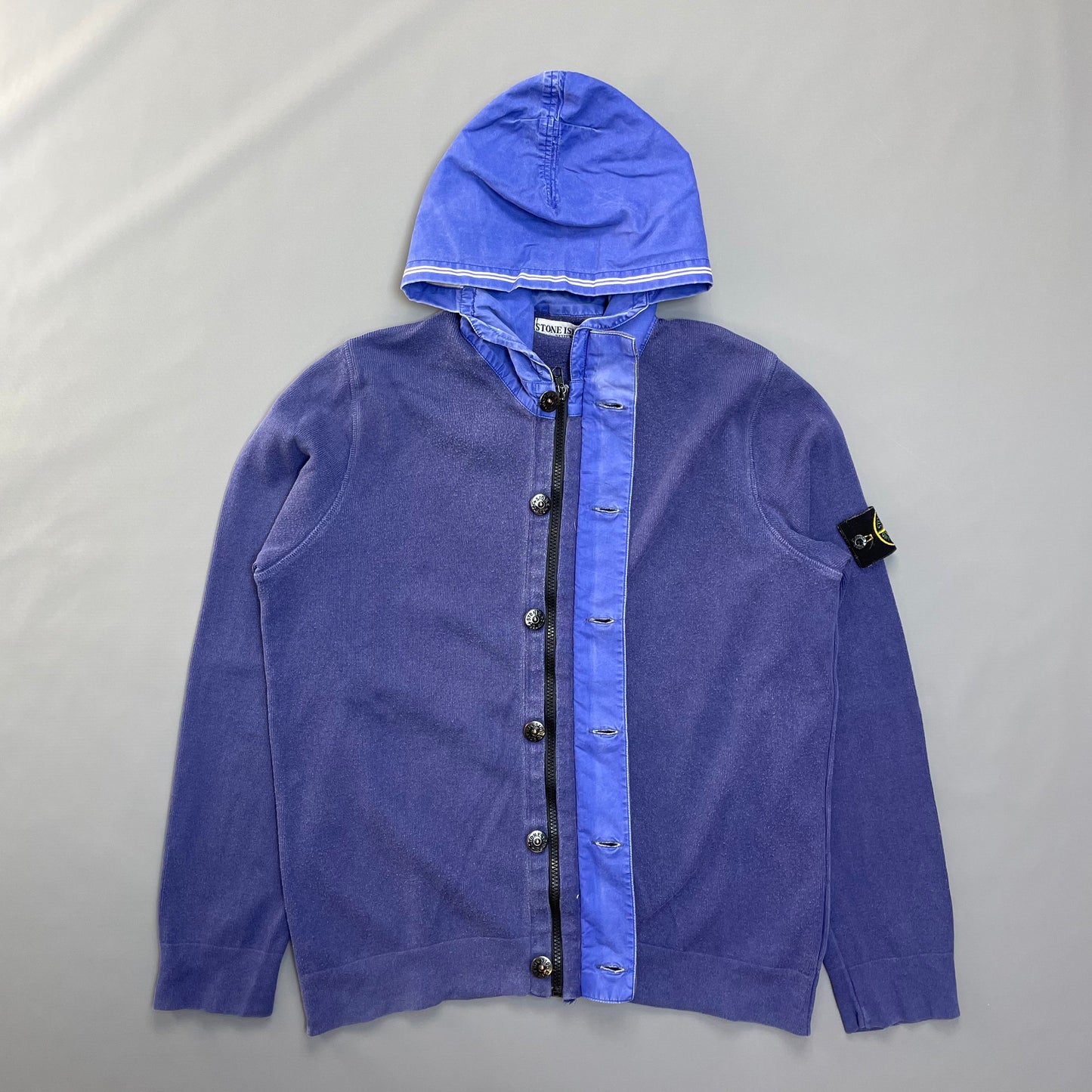 Stone Island Hooded Cardigan Jumper