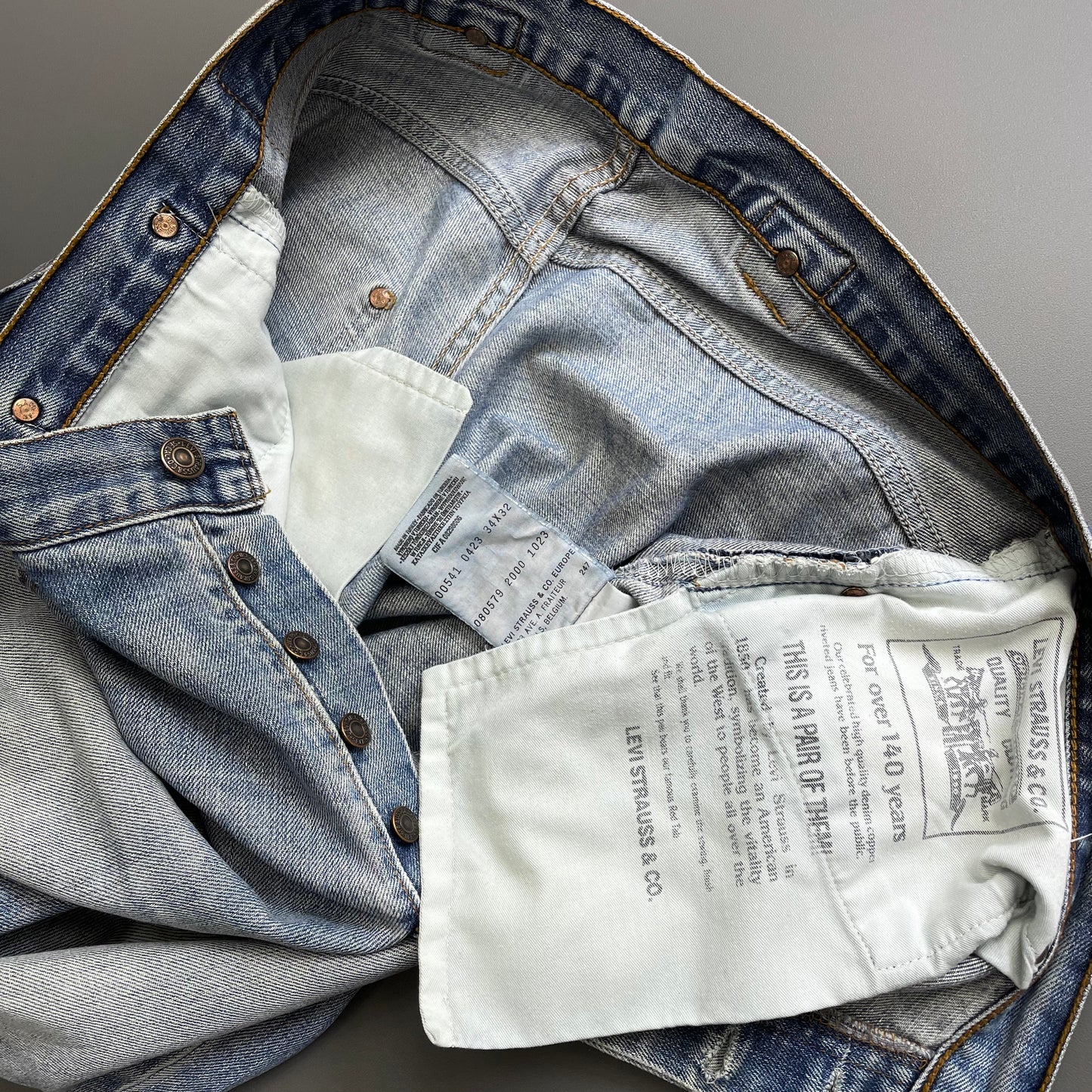 Levi's 541 Blue Cinchback Denim Jeans