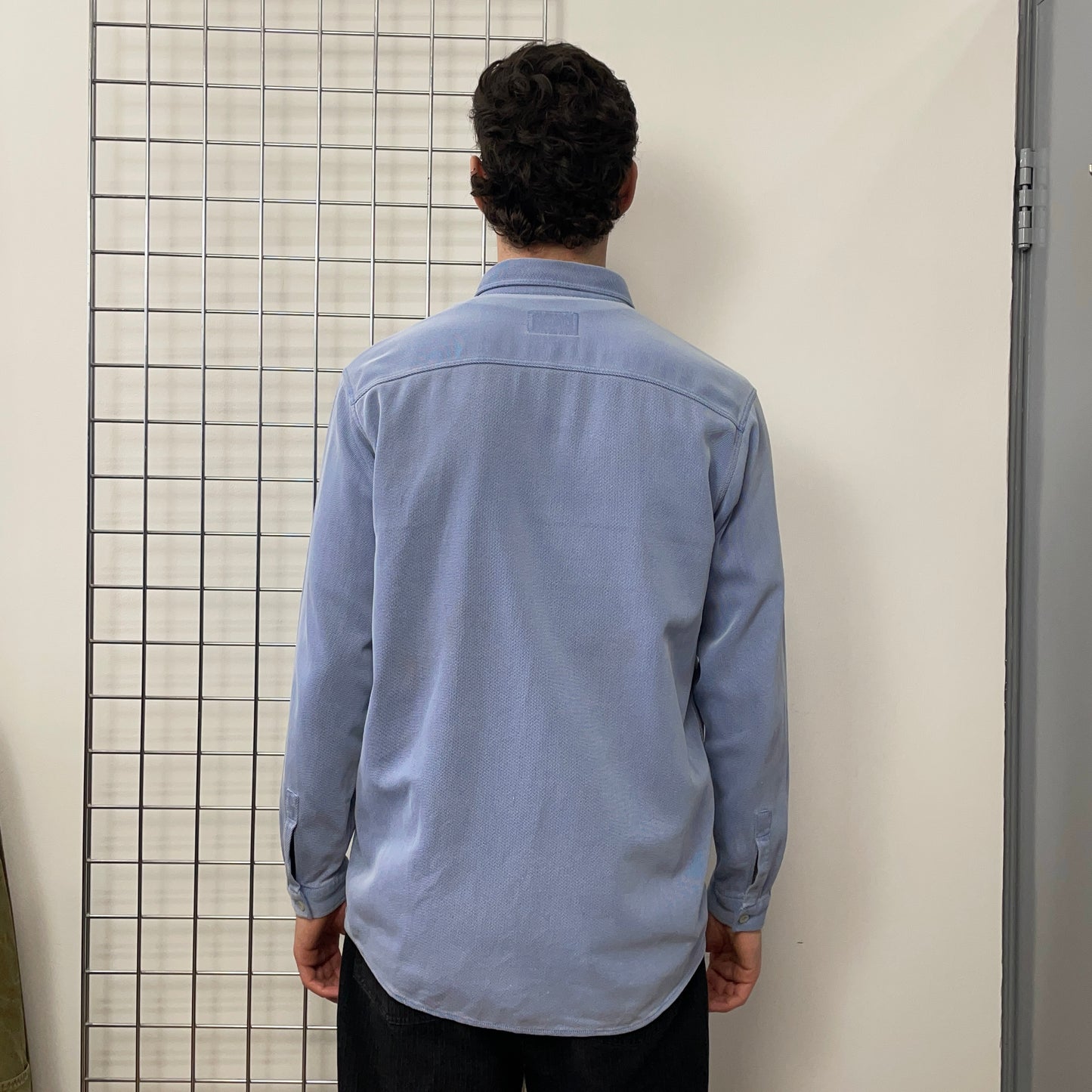 Armani Jeans Light Blue 90s Textured Shirt