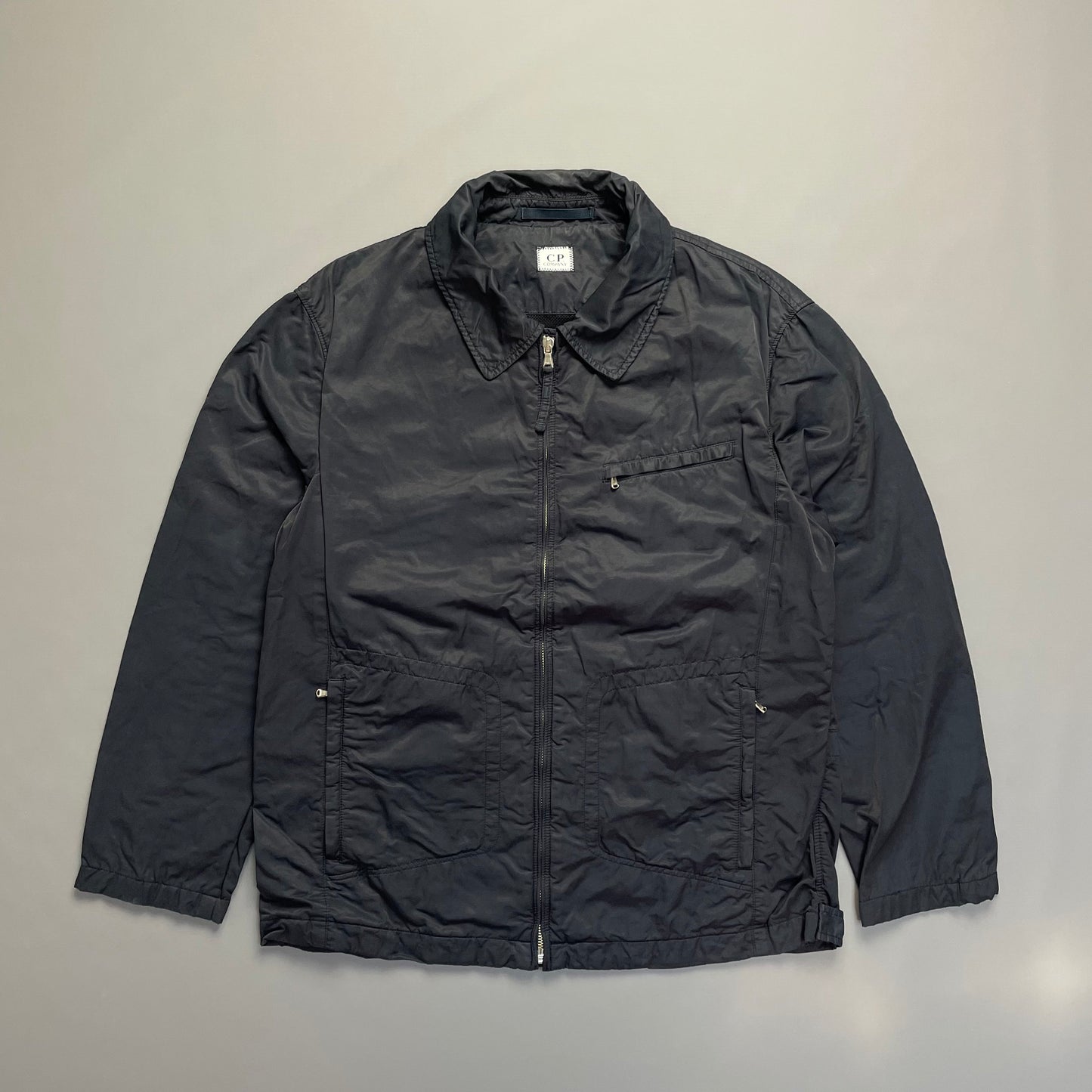 C.P. Company Navy Zip-Through Collared Jacket