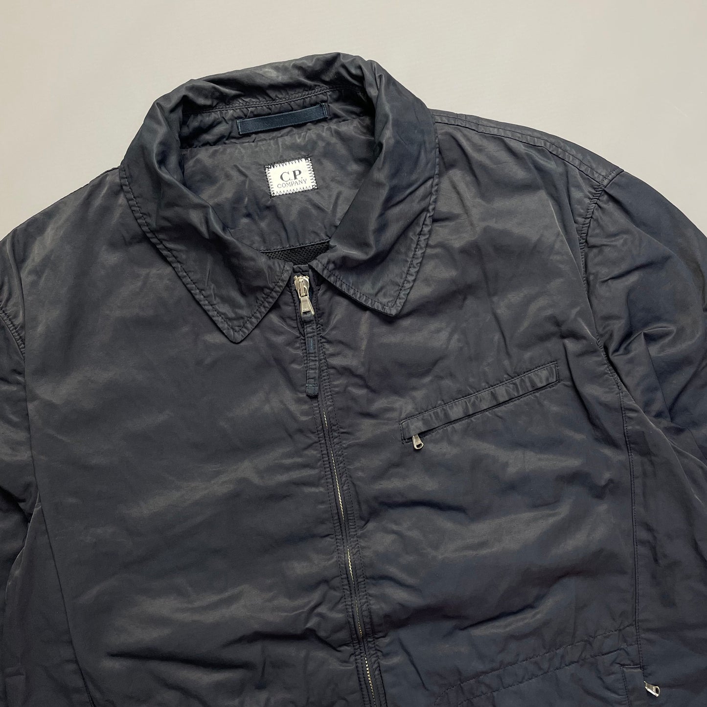 C.P. Company Navy Zip-Through Collared Jacket