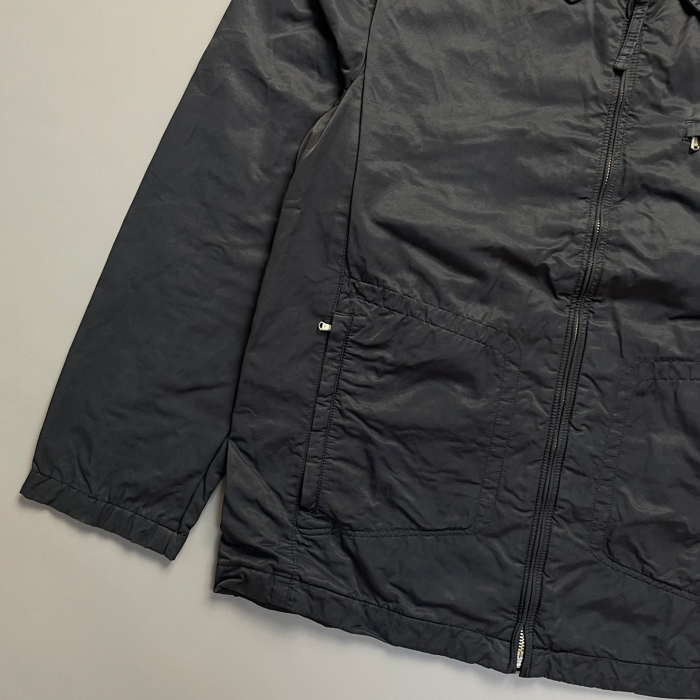 C.P. Company Navy Zip-Through Collared Jacket