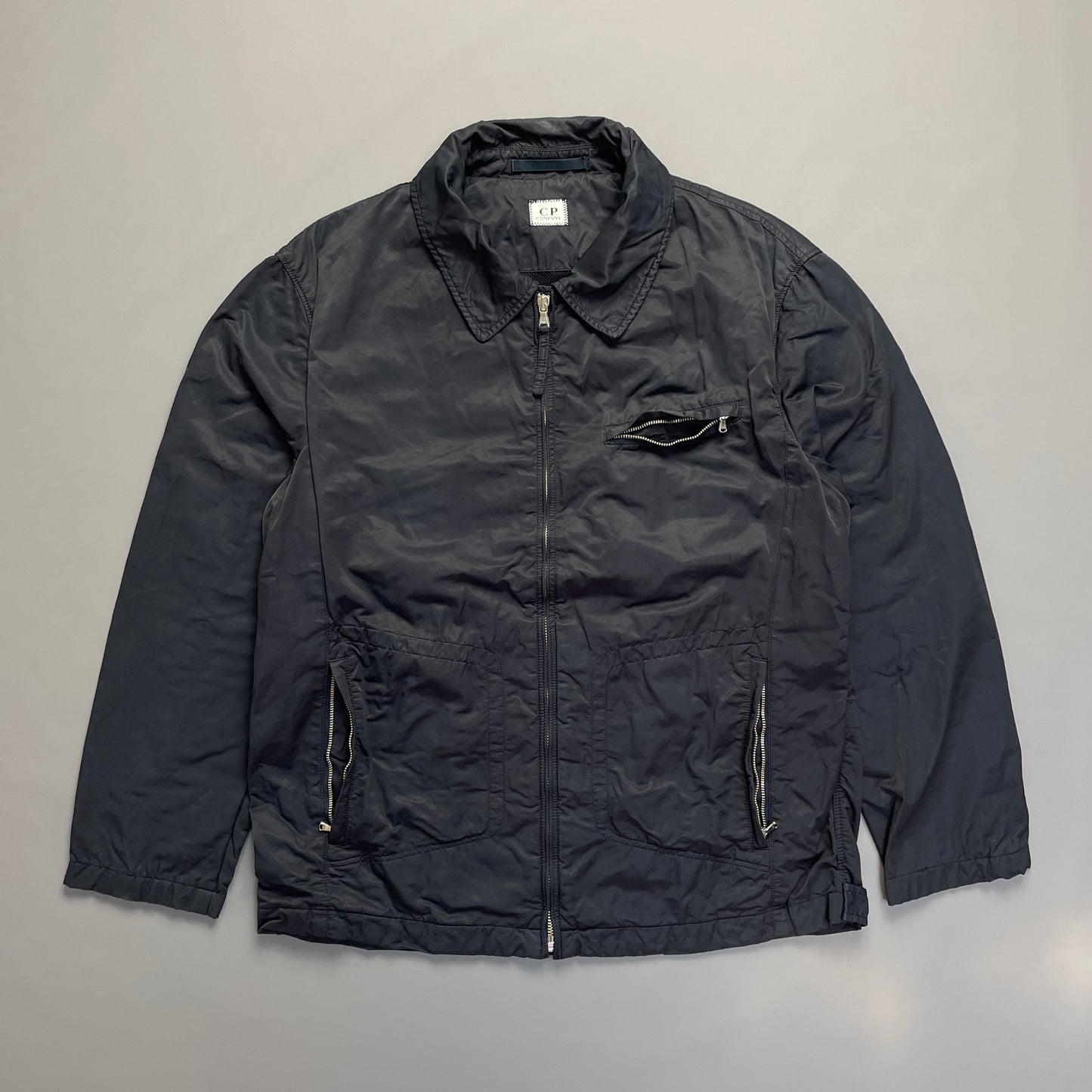C.P. Company Navy Zip-Through Collared Jacket