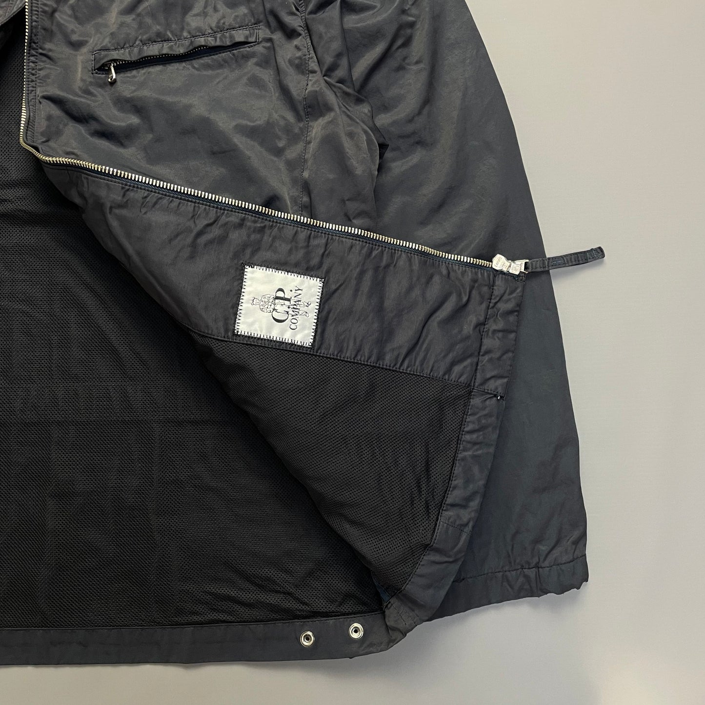 C.P. Company Navy Zip-Through Collared Jacket