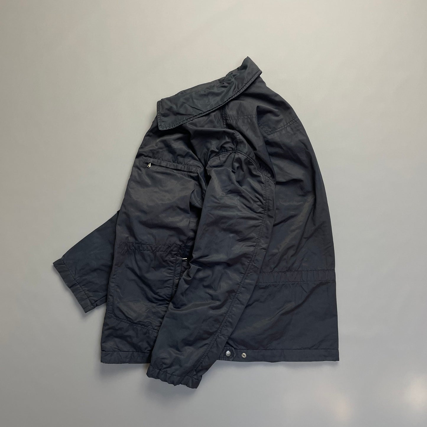C.P. Company Navy Zip-Through Collared Jacket