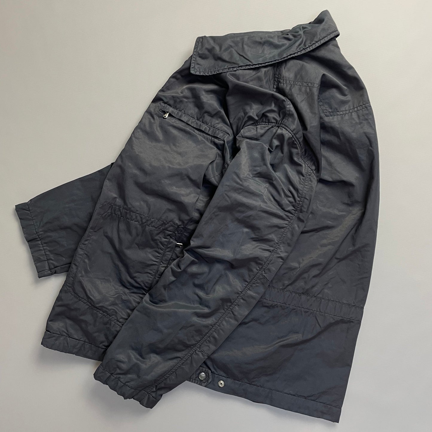 C.P. Company Navy Zip-Through Collared Jacket