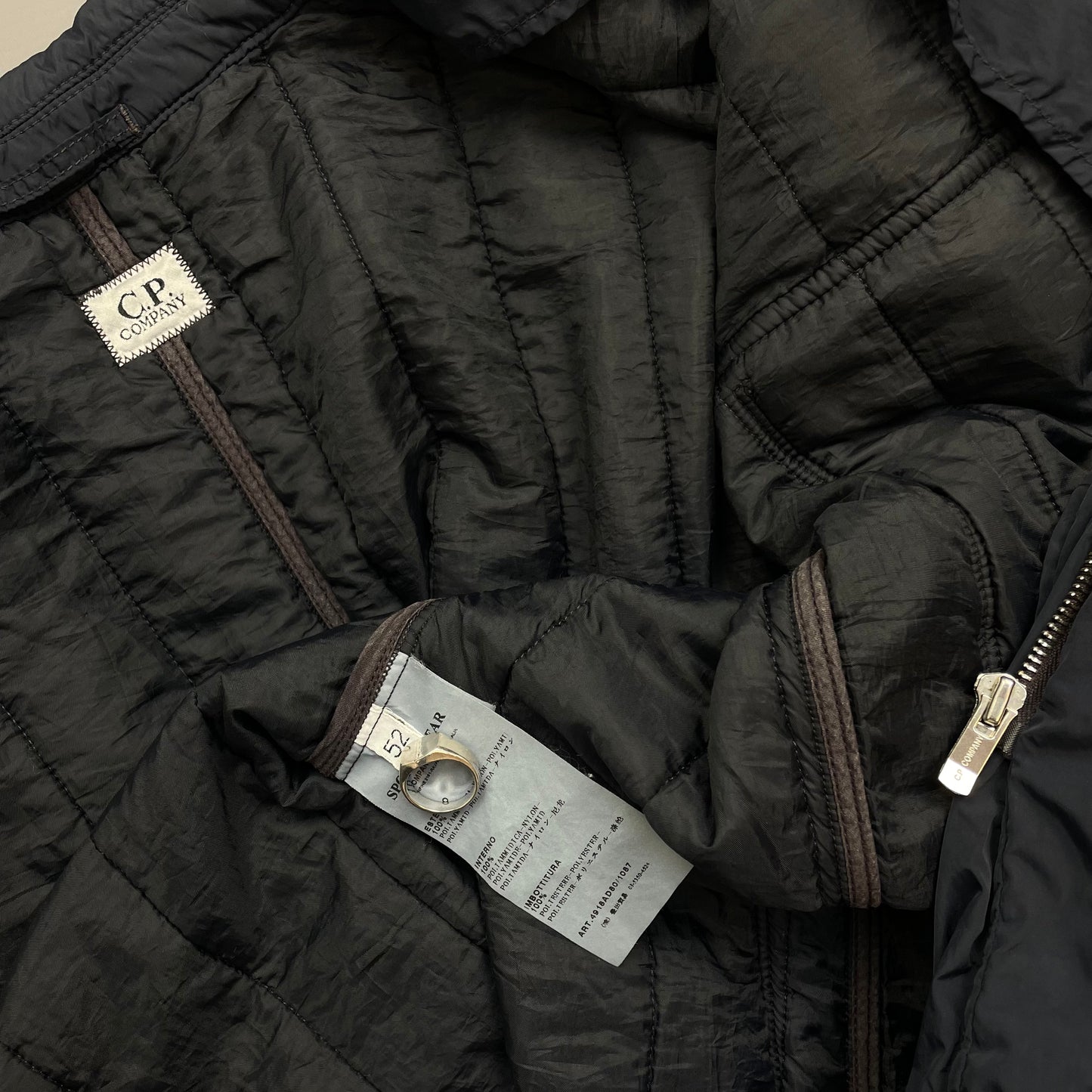C.P. Company Navy AW08 Midweight Padded Nylon Field Jacket