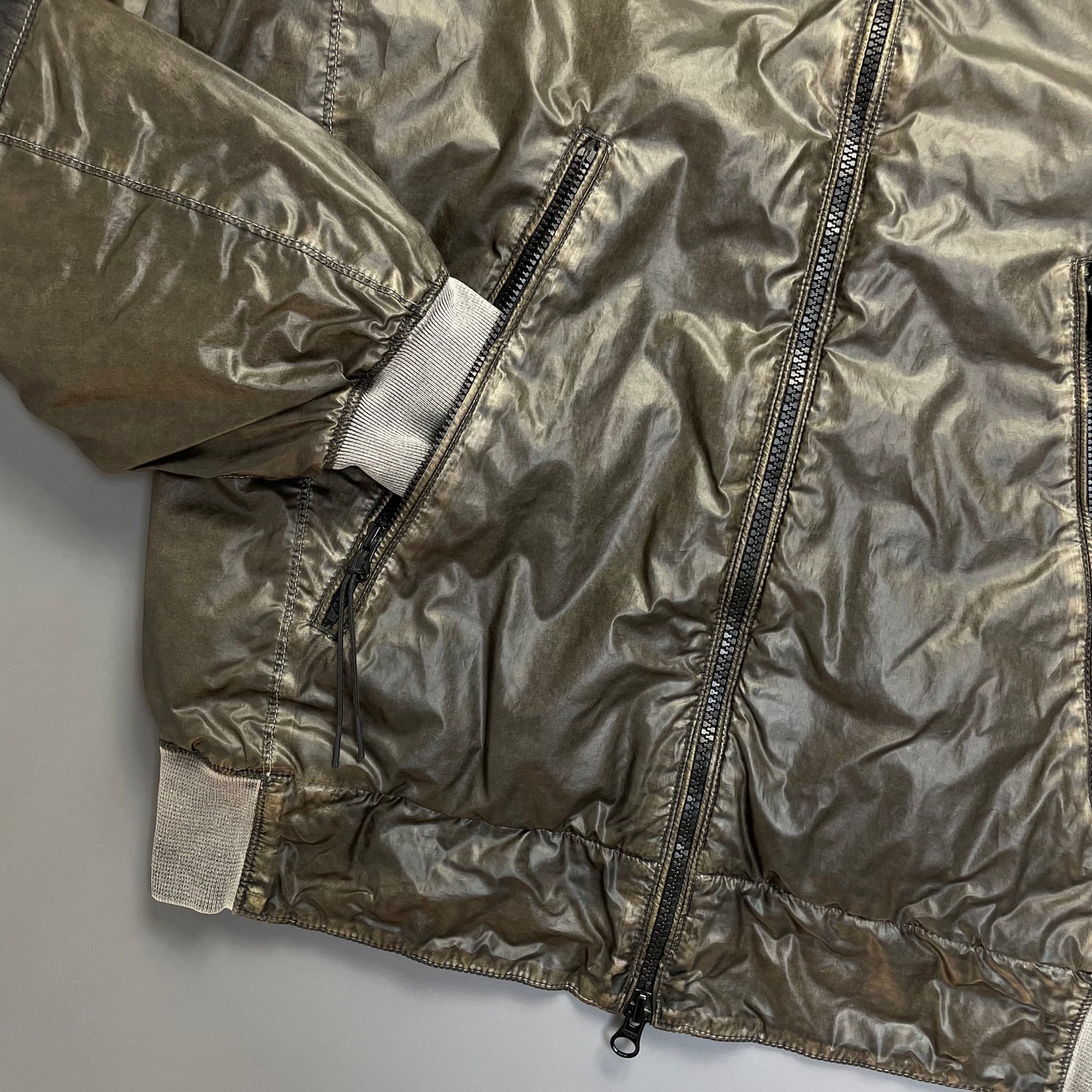 C.P. Company Nyber Bomber Jacket in Dusty Olive