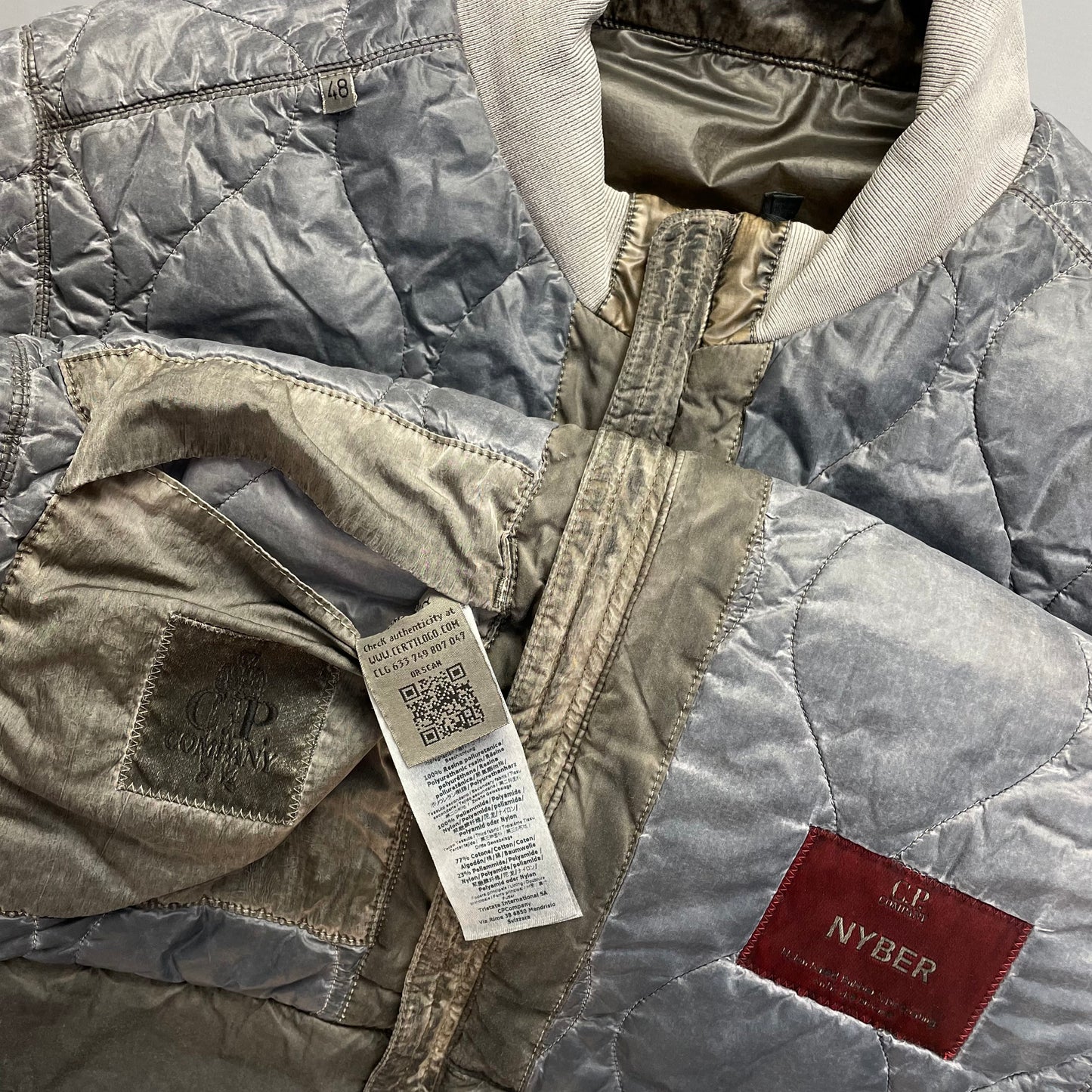 C.P. Company Nyber Bomber Jacket in Dusty Olive