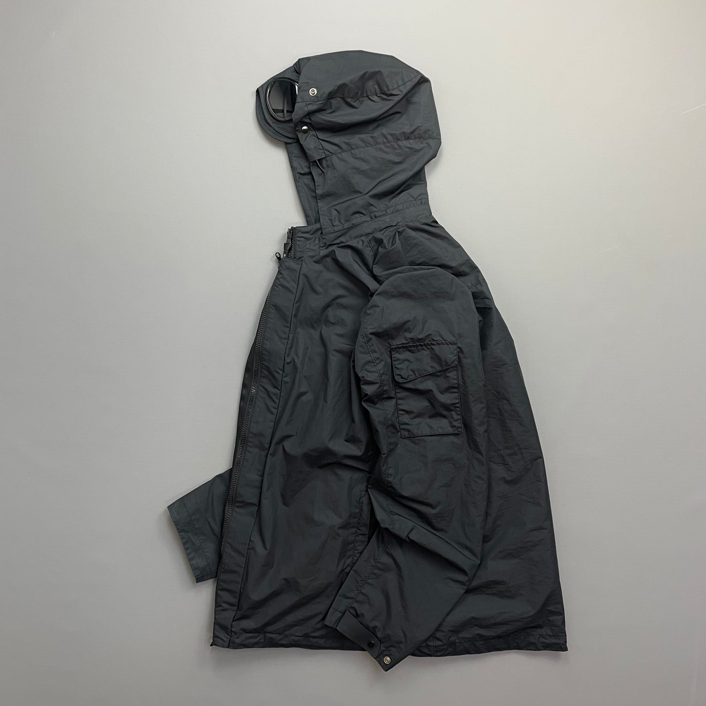 C.P. Company Black Micro-M Detachable Hood Goggle Jacket