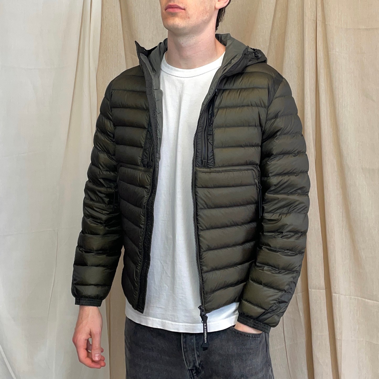 C.P. Company Brown DD Shell Goggle Jacket