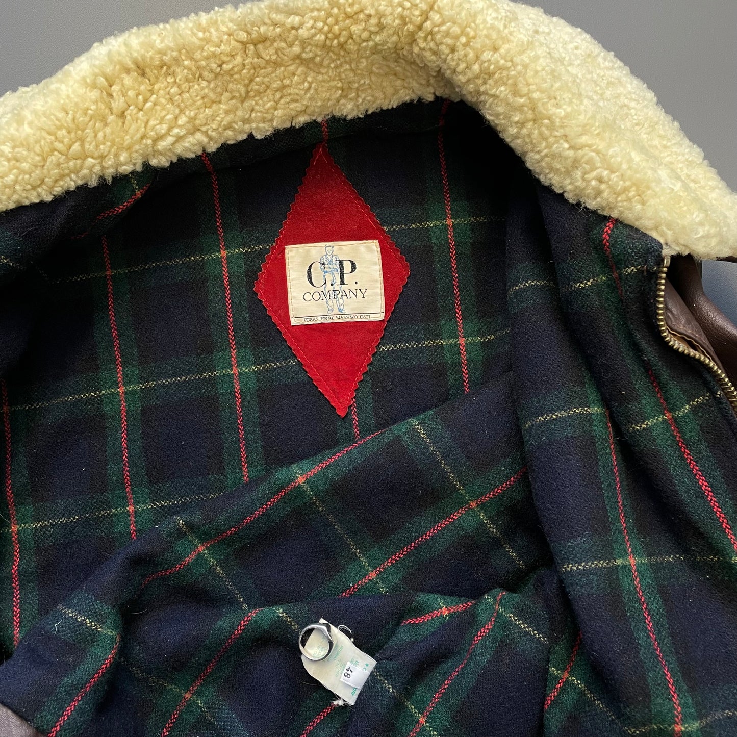 C.P. Company Brown FW82 Removable Sleeve Dutch Police L'Uomo Vogue Archive Jacket