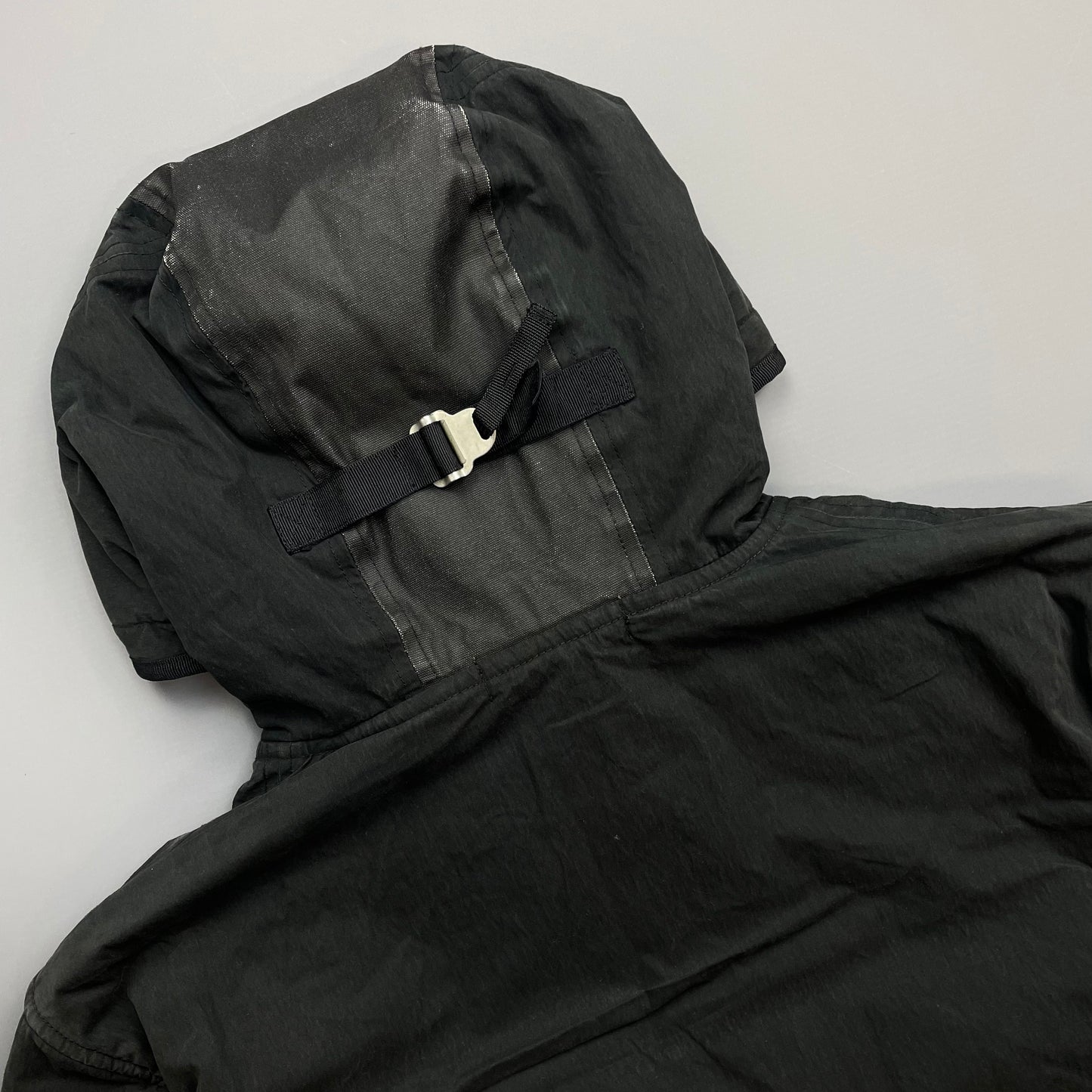 Stone Island Black AW09 Quilt-Lined Hooded Jacket