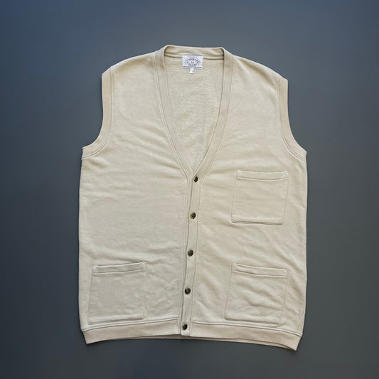 Armani Jeans Beige 90s Cotton Pocket Vest