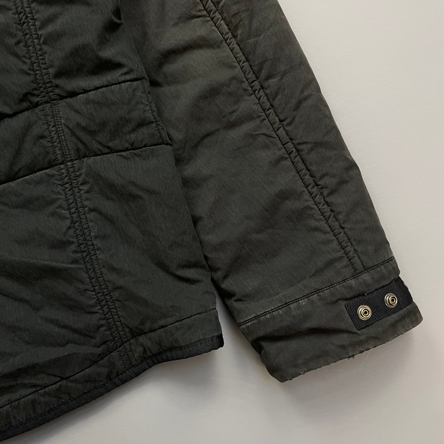 Stone Island Black AW09 Quilt-Lined Hooded Jacket