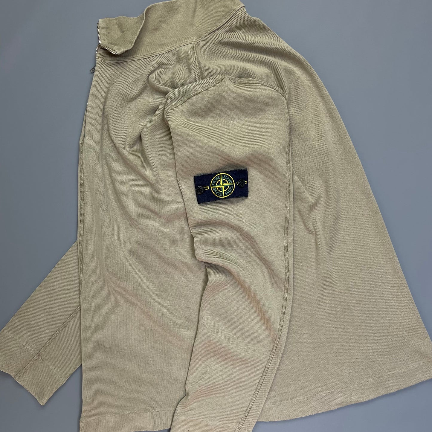 Stone Island Light Brown Quarter Zip SS05