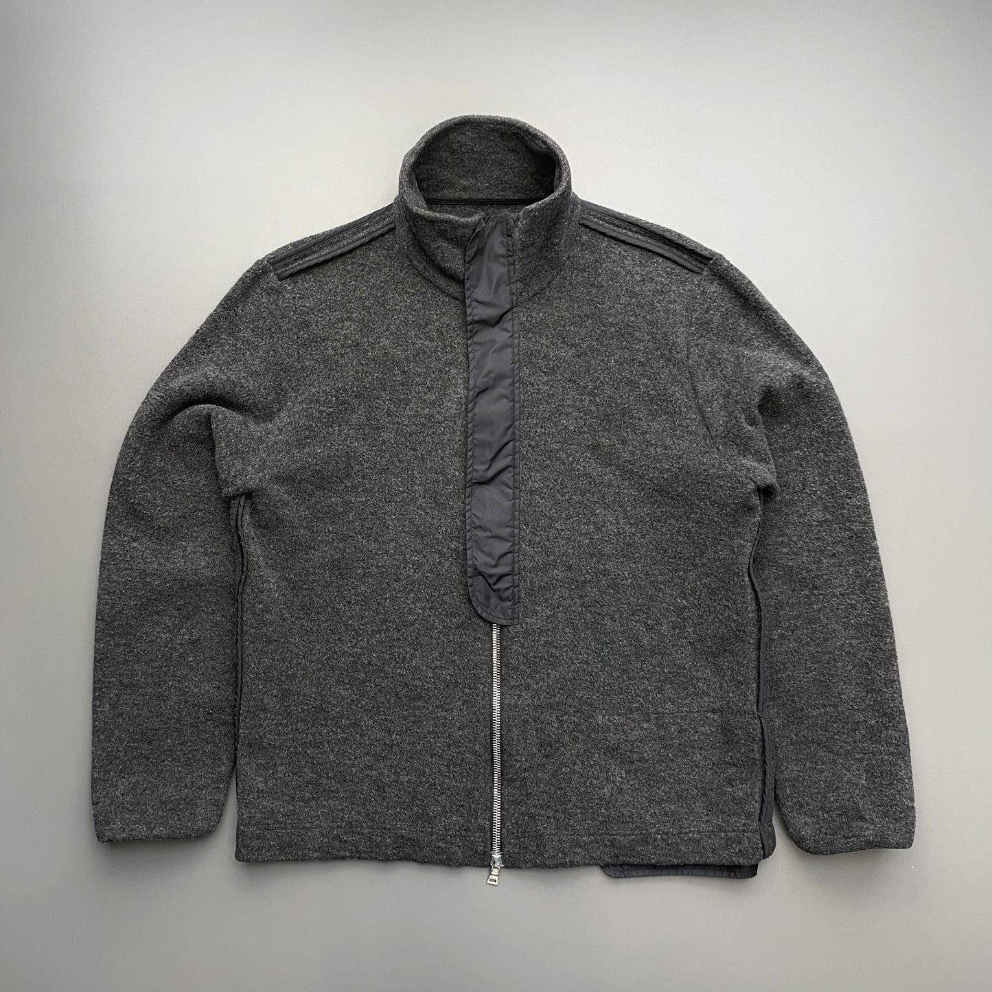 Prada Sport Grey 00s Wool Blend Jacket