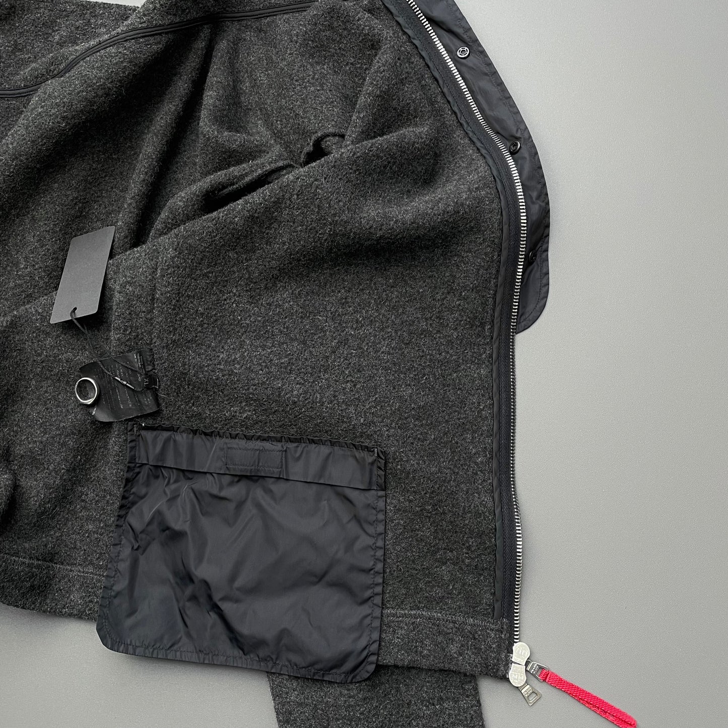 Prada Sport Grey 00s Wool Blend Jacket