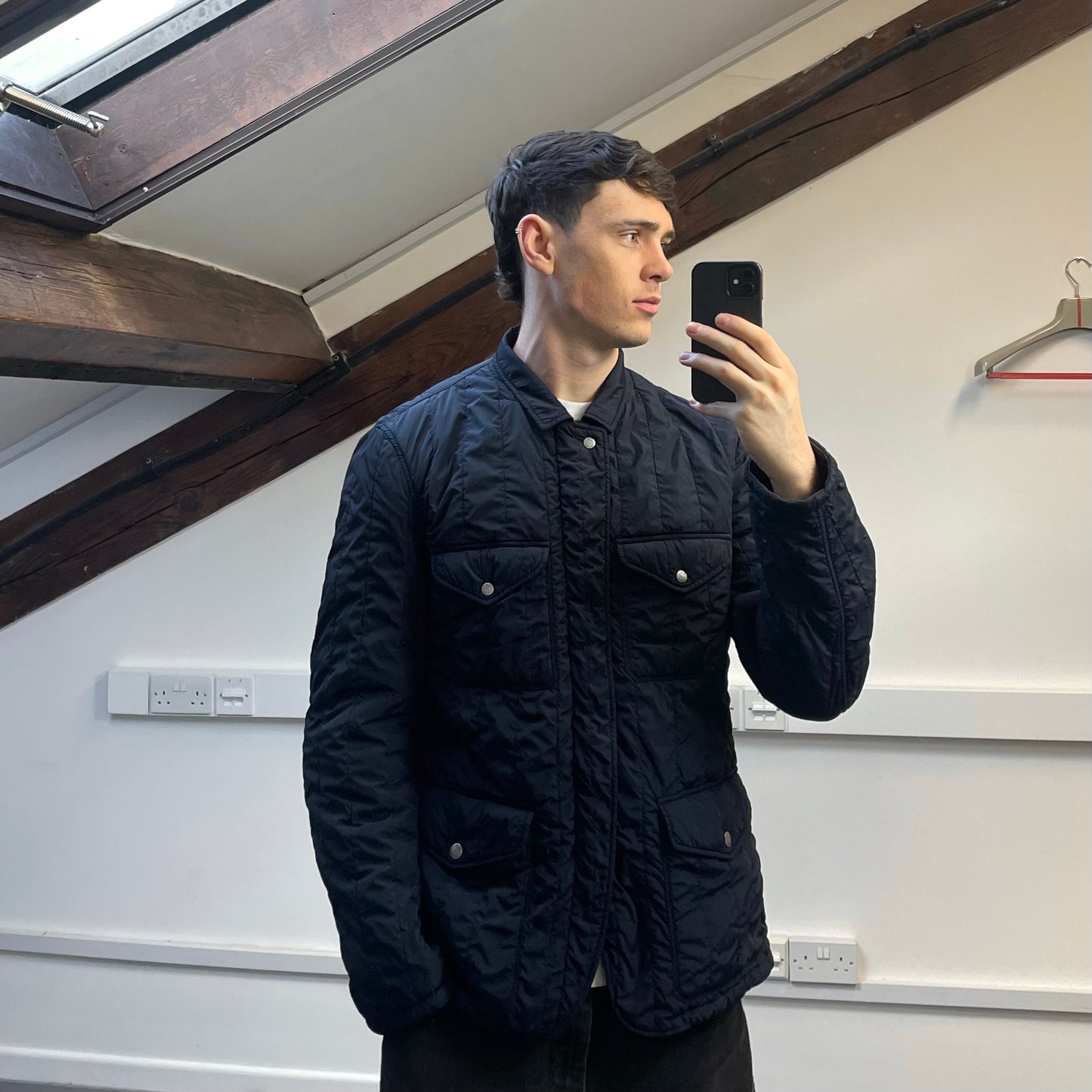C.P. Company Navy AW08 Midweight Padded Nylon Field Jacket