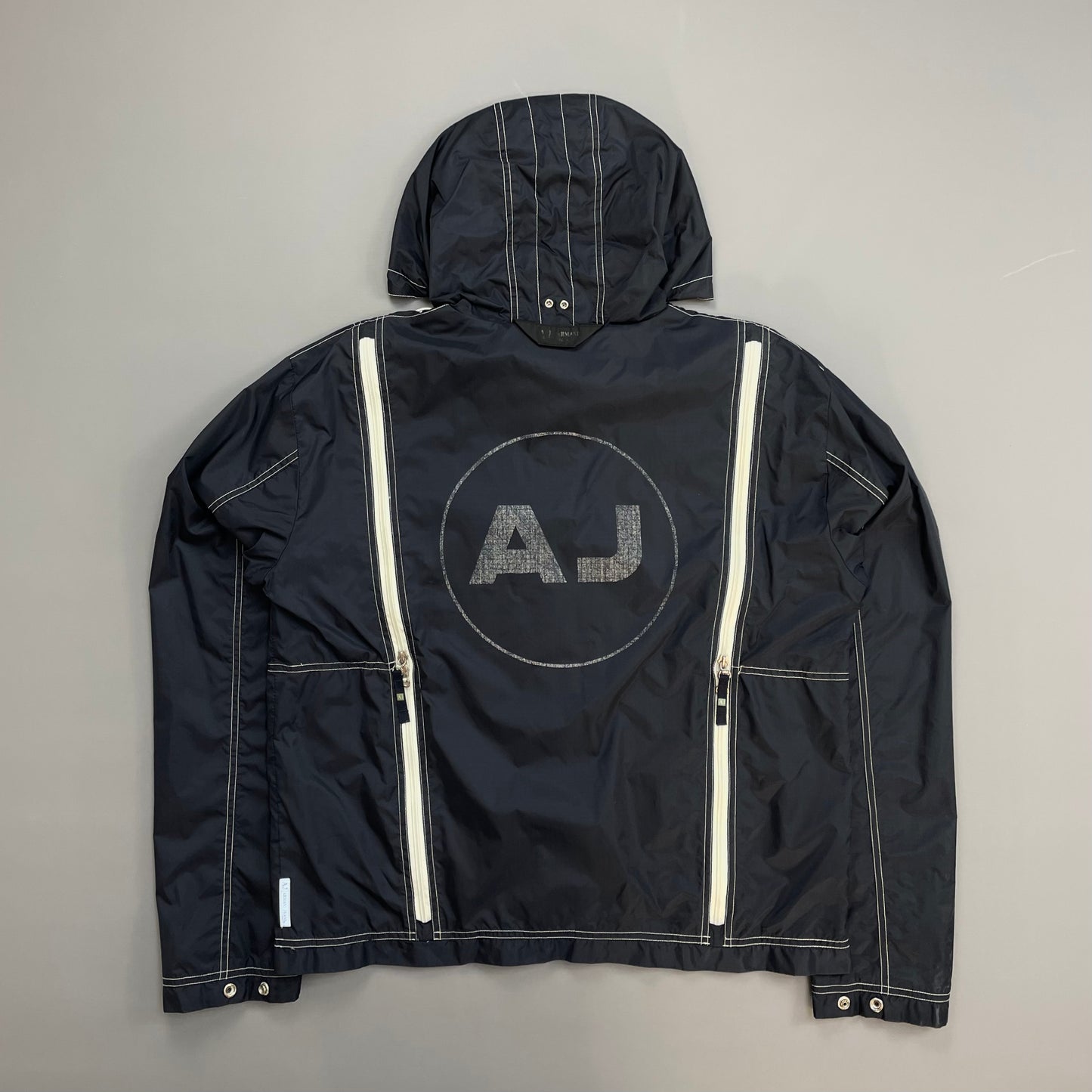 Armani Jeans 00s Ventilated Technical Nylon Windbreaker Jacker