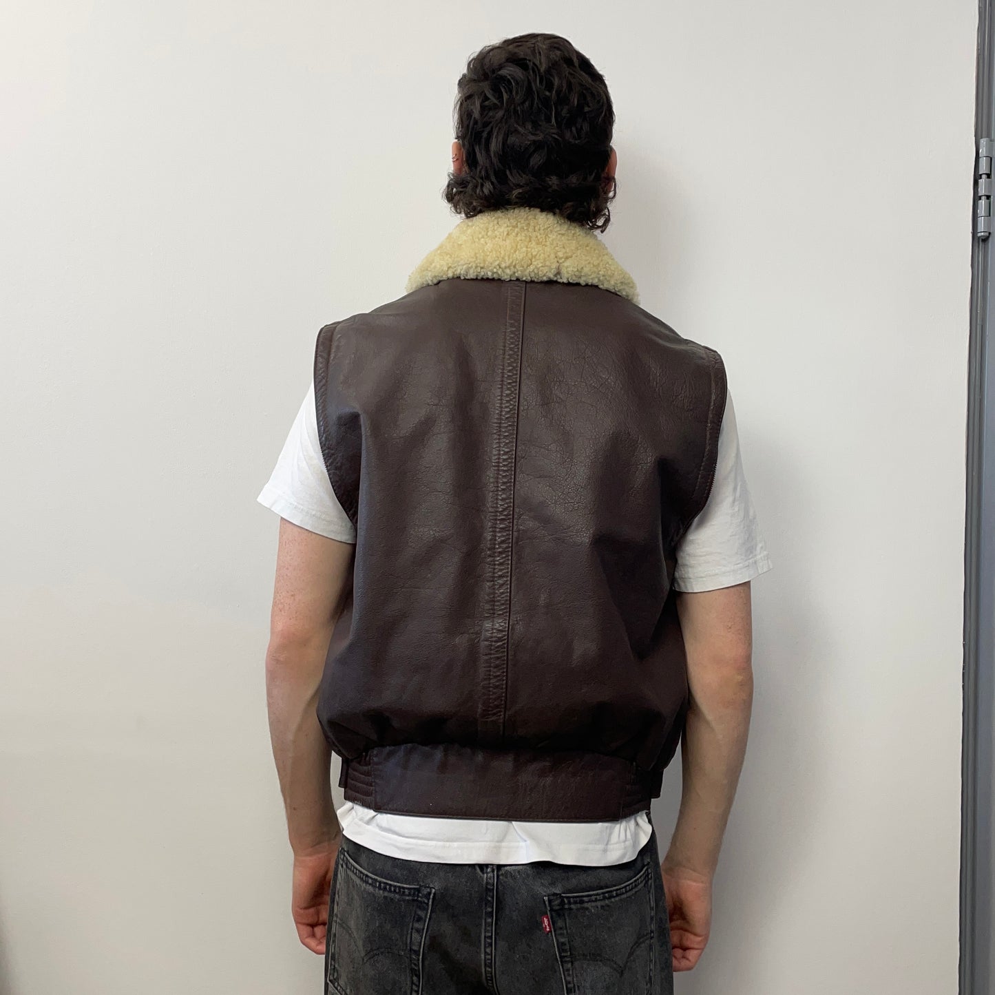 C.P. Company Brown FW82 Removable Sleeve Dutch Police L'Uomo Vogue Archive Jacket