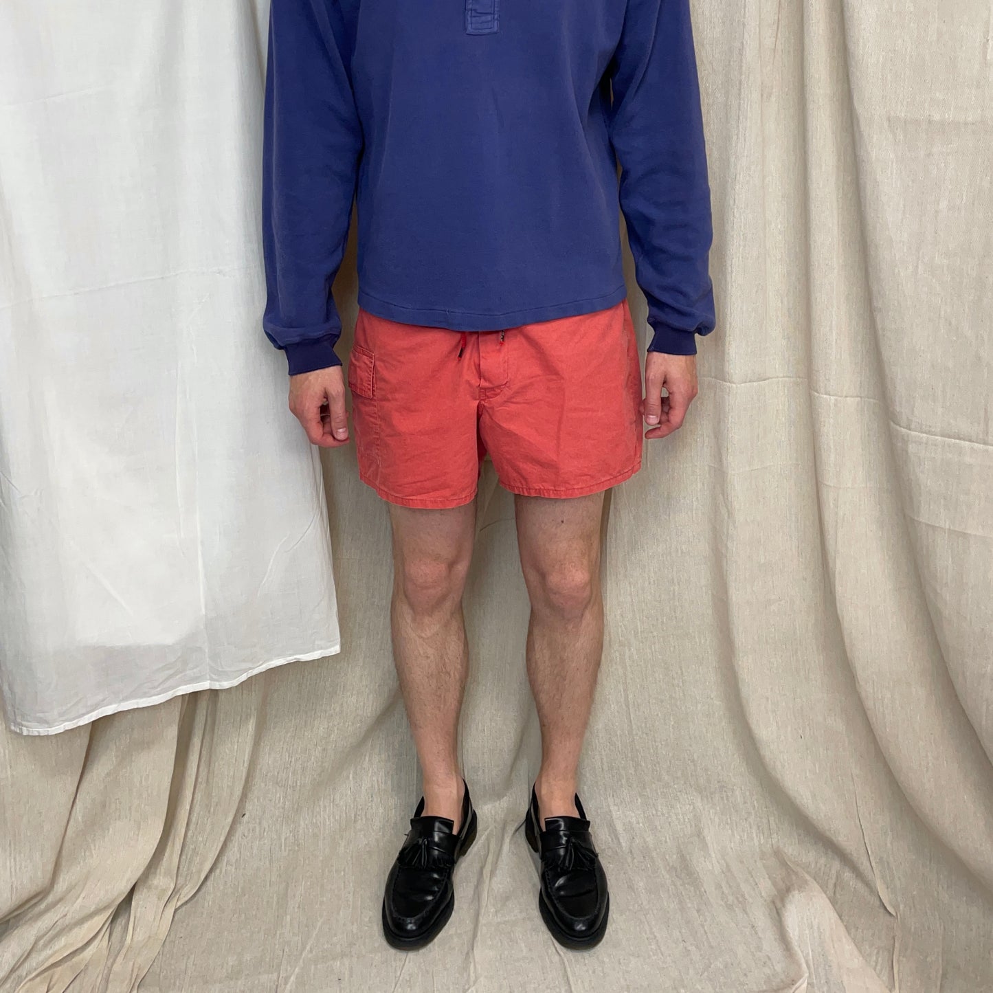 Stone Island Peach 90s Spellout Swim Shorts