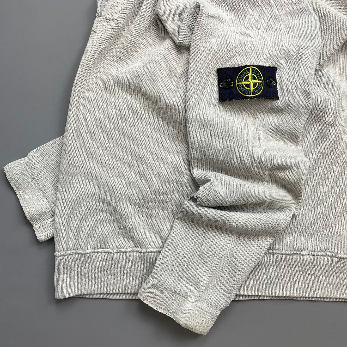 Stone Island Grey Lightweight Collared Jumper