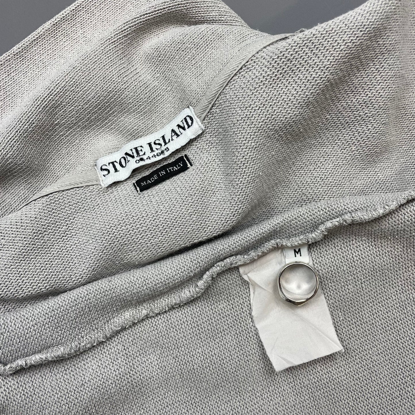 Stone Island Grey Lightweight Collared Jumper