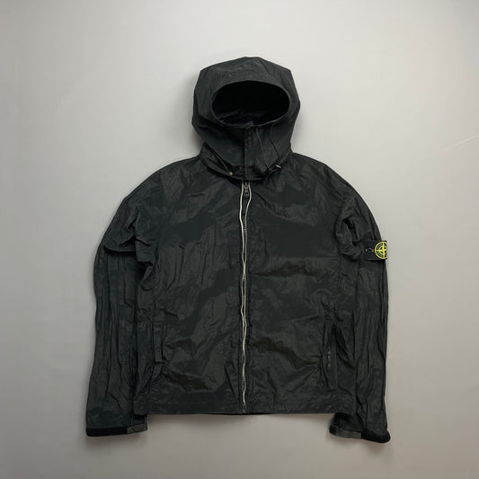 Stone Island Black SS07 Nylon Detachable Hood Lightweight Jacket