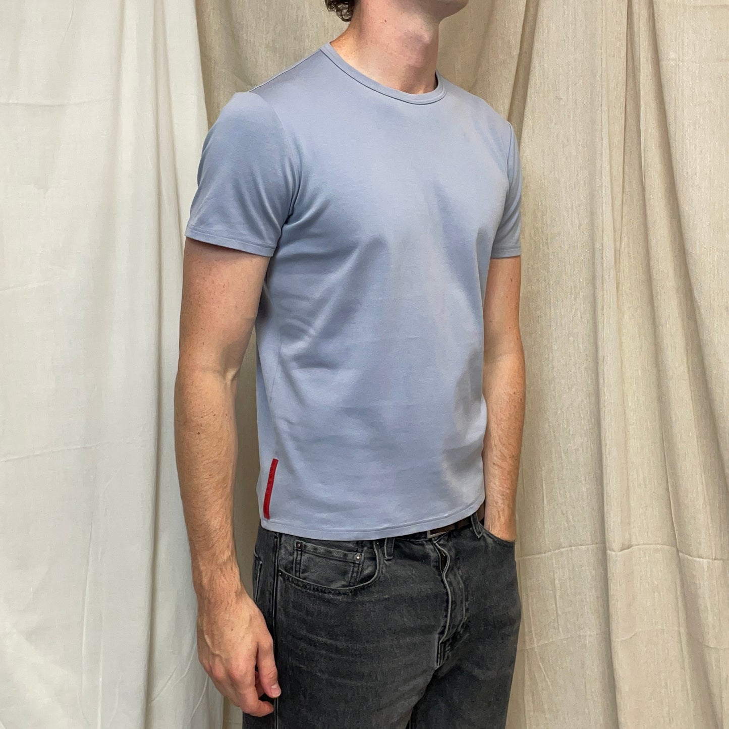 Prada Sport 00s Blue Cotton Tee