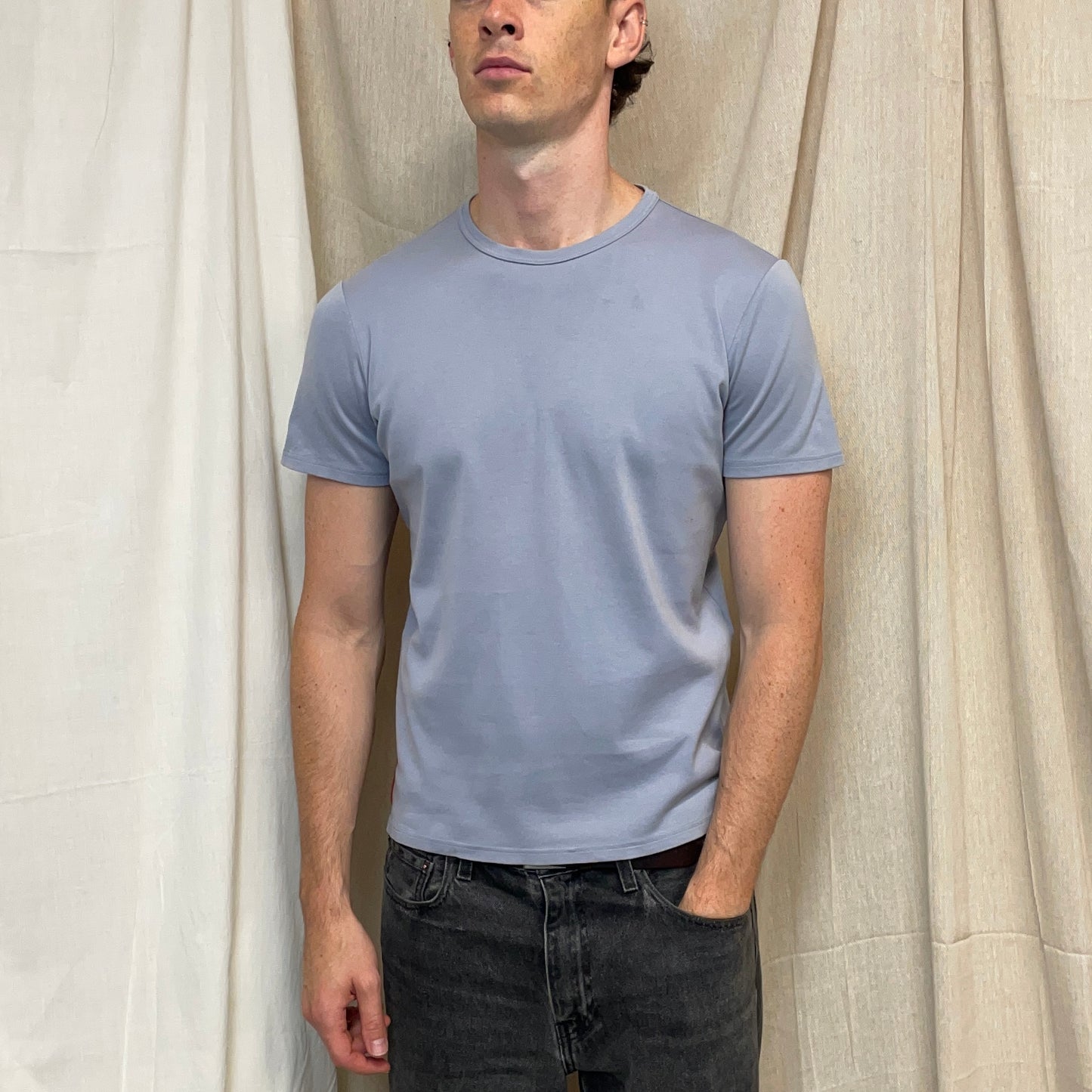Prada Sport 00s Blue Cotton Tee