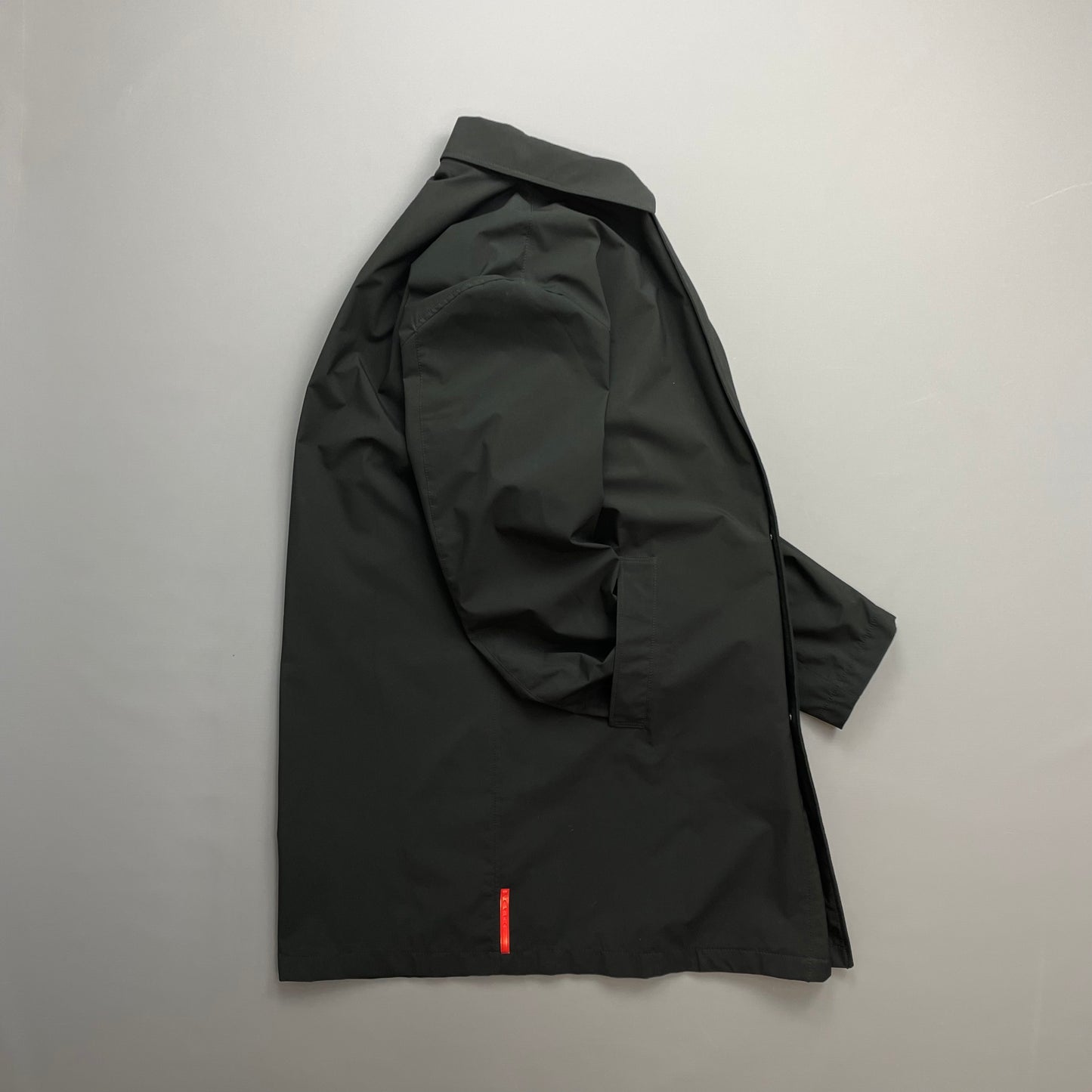 Prada Sport Black 2006 Waterproof Lightweight Trench Coat