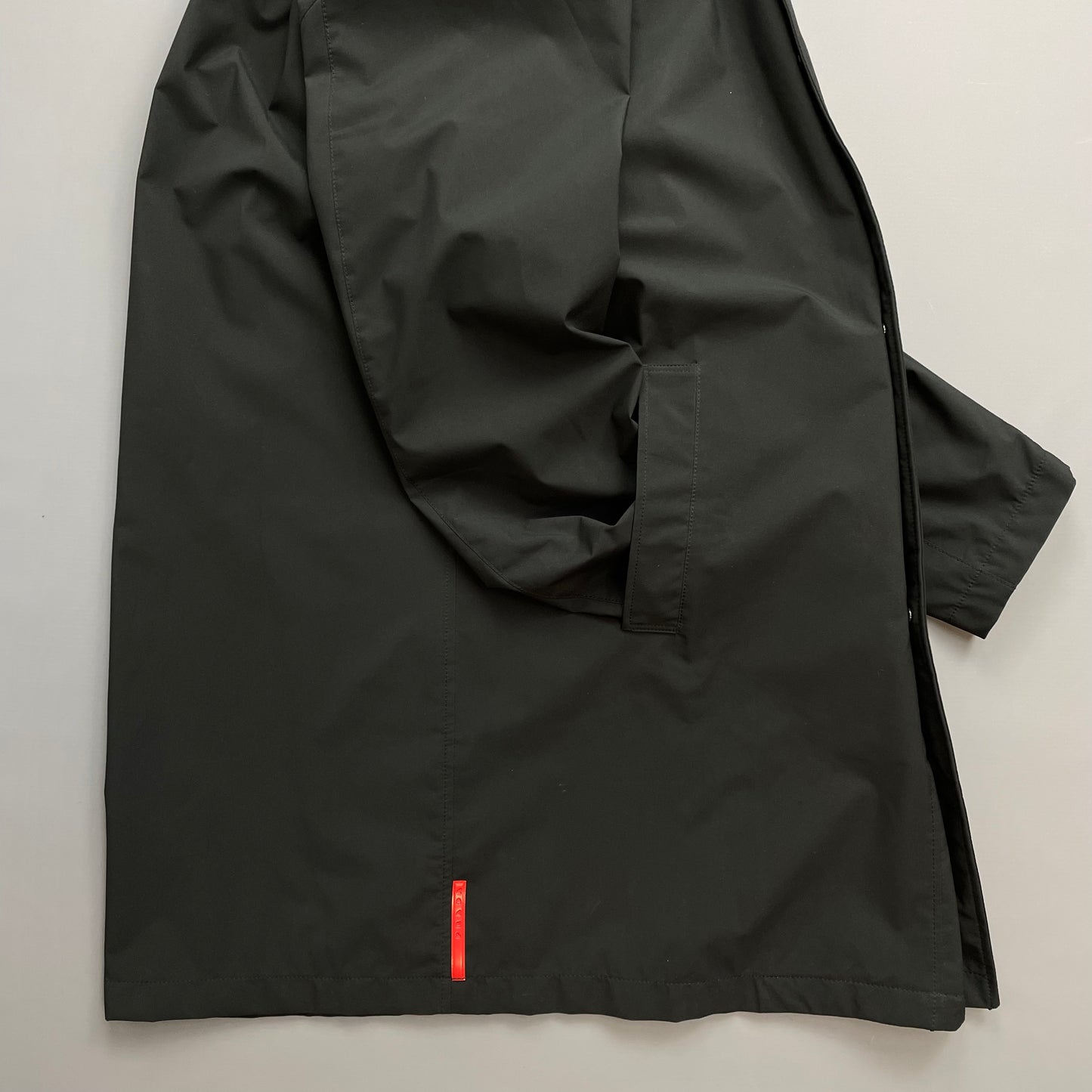Prada Sport Black 2006 Waterproof Lightweight Trench Coat
