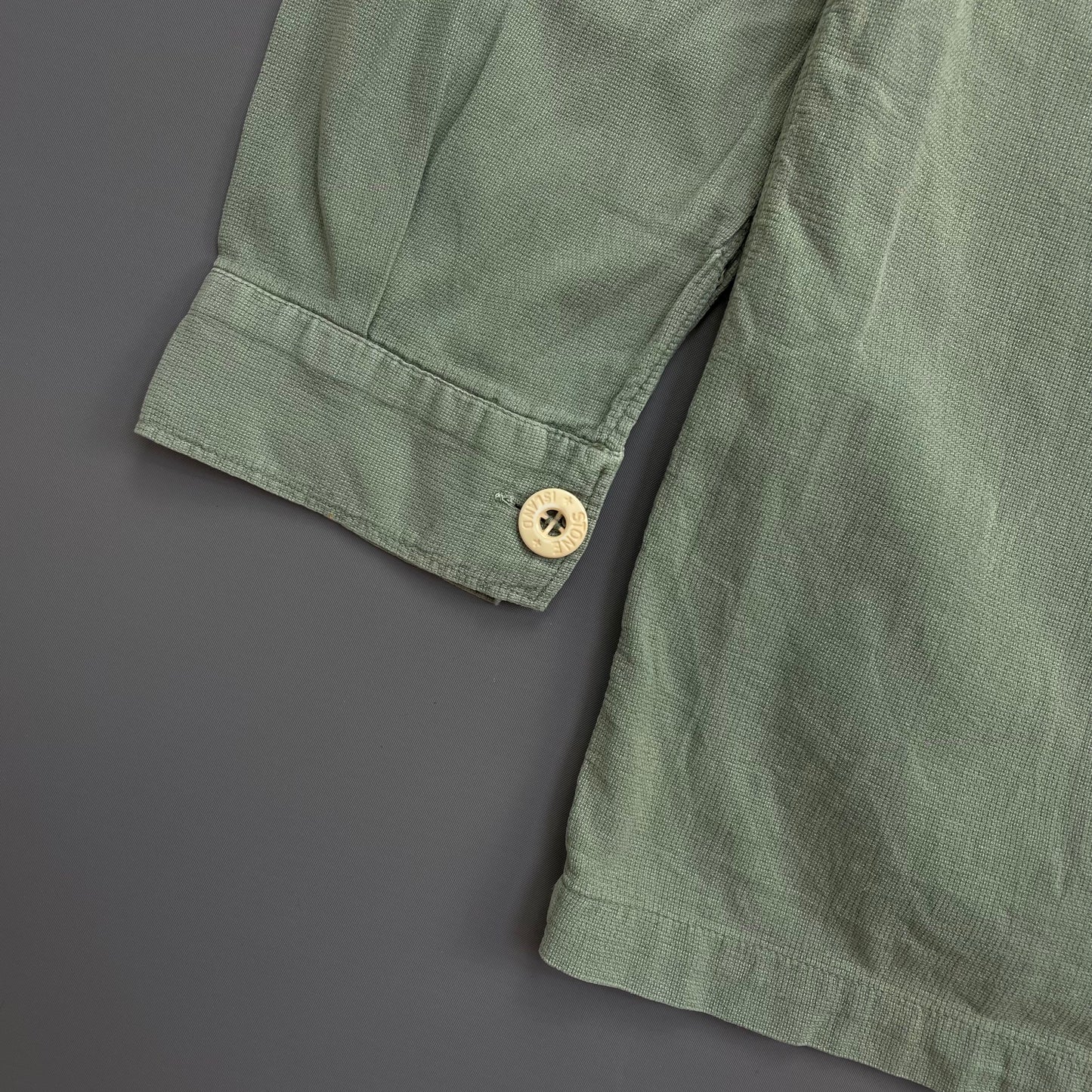Stone Island Marina Green 1995 Lightweight Cotton Button-Through Shirt