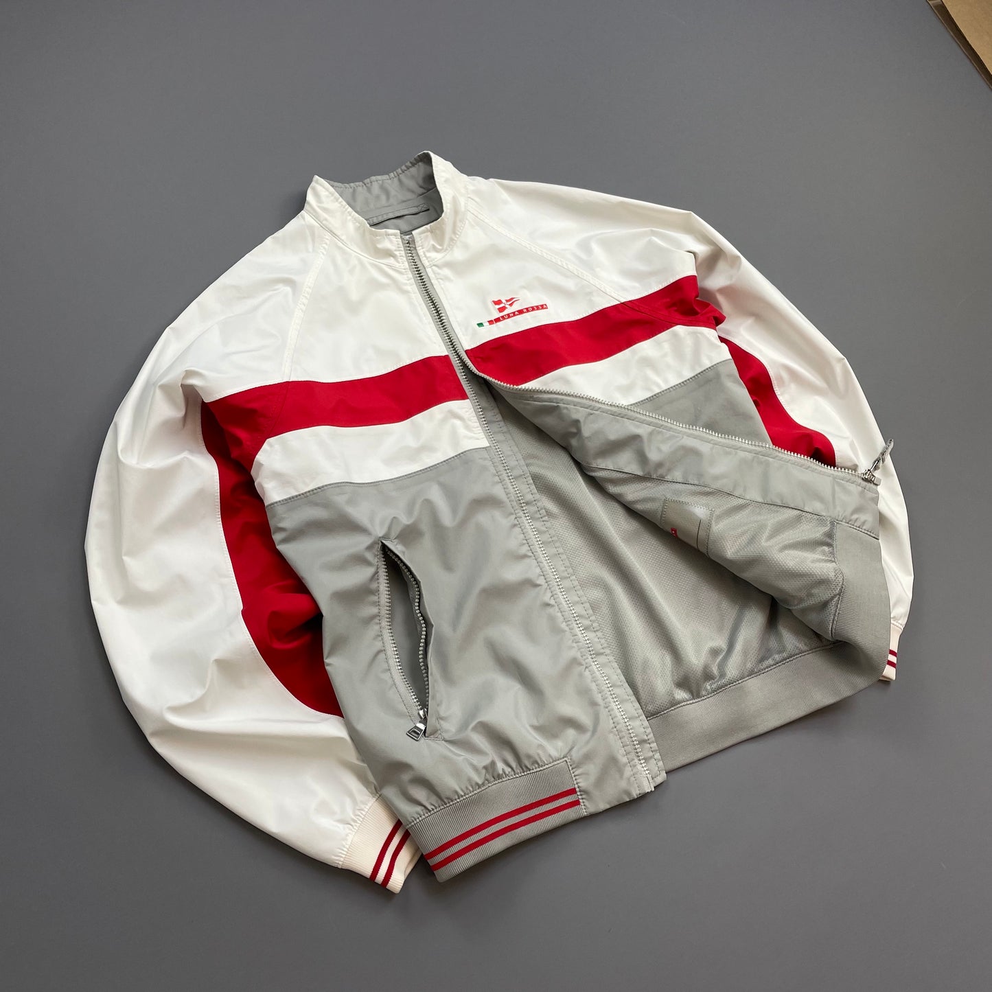 Prada Sport Luna Rossa 2000s Sailing Team Racing Windbreaker Jacket
