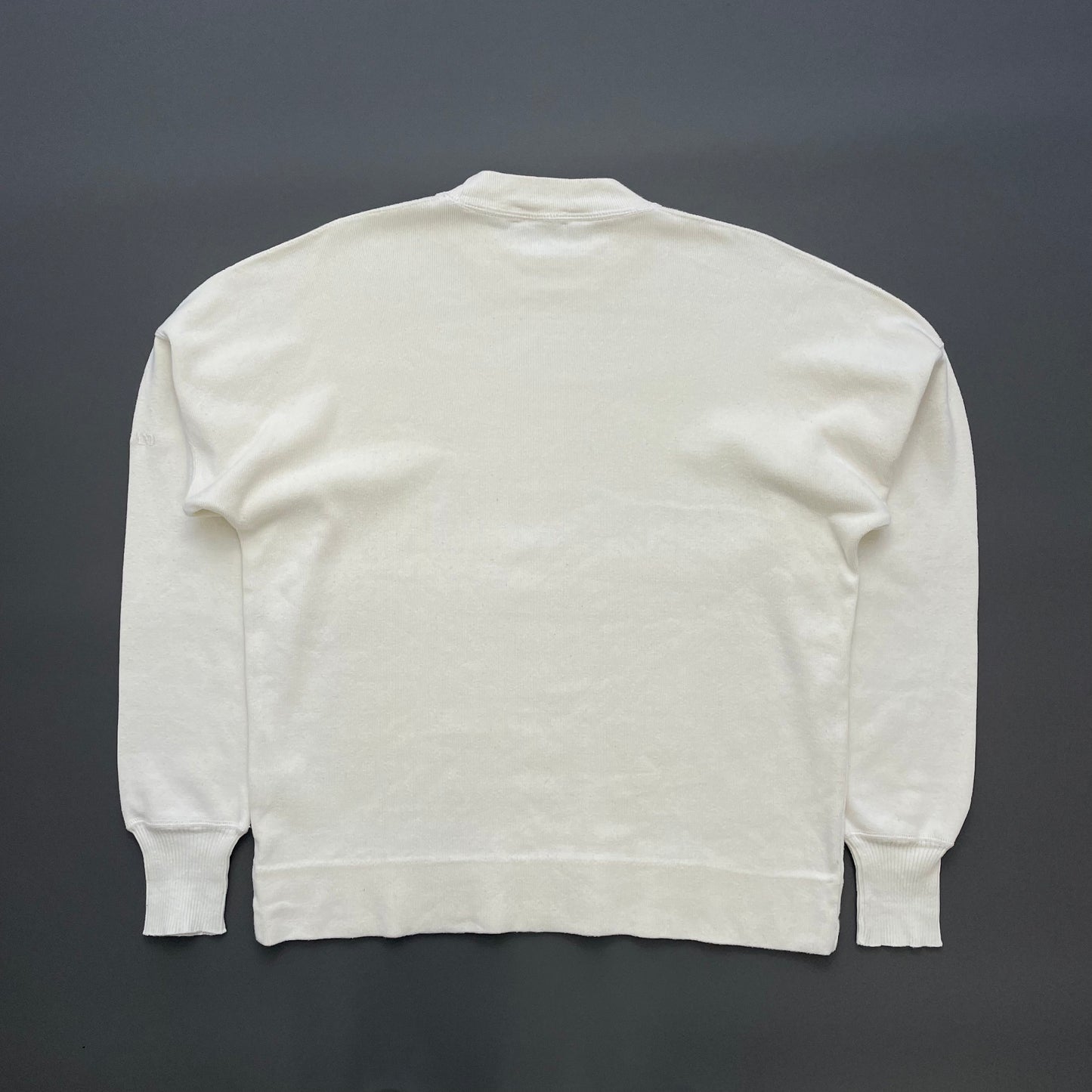 Stone Island Cream White 80s Japan Release Ideas From Massimo Osti Minimalistic Spellout Jumper