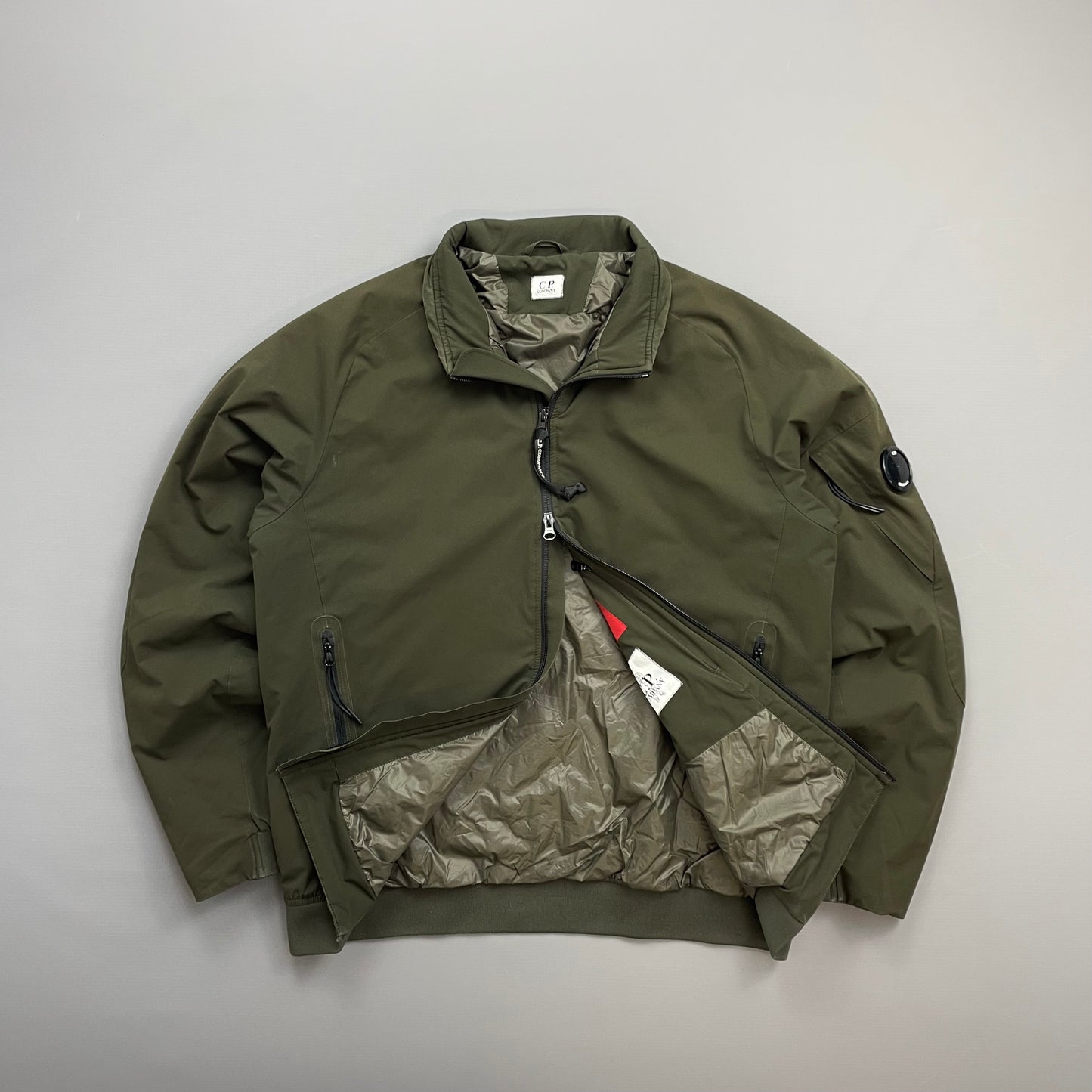 C.P. Company Khaki Pro-Tek Padded Bomber Jacket
