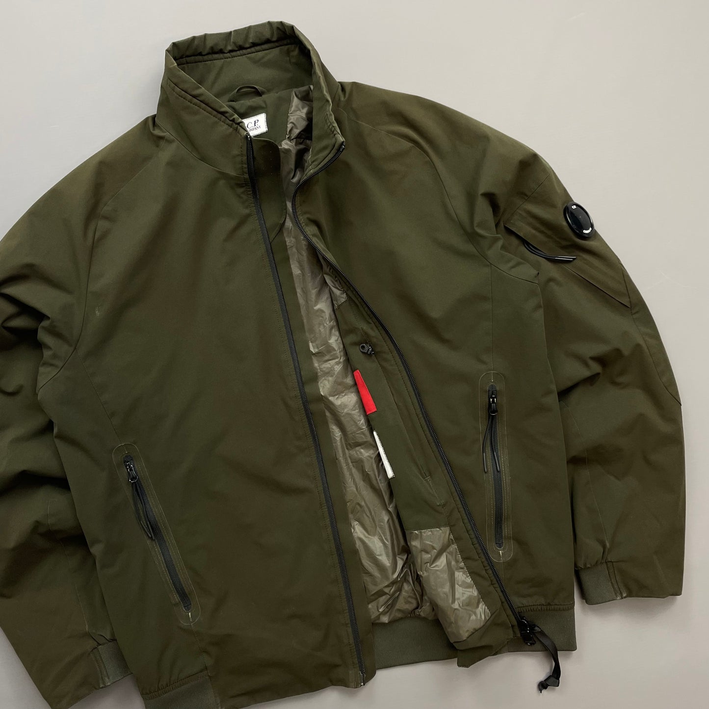 C.P. Company Khaki Pro-Tek Padded Bomber Jacket