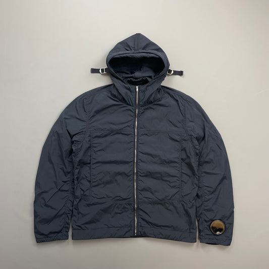 C.P. Company Navy AW09 Watchviewer Cotton-Lined Hooded Nylon Jacket