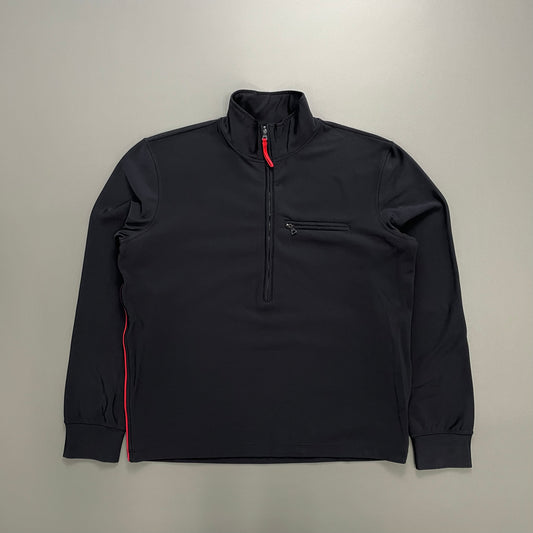 Prada Sport Navy 00s Half-Zip Nylon Jumper