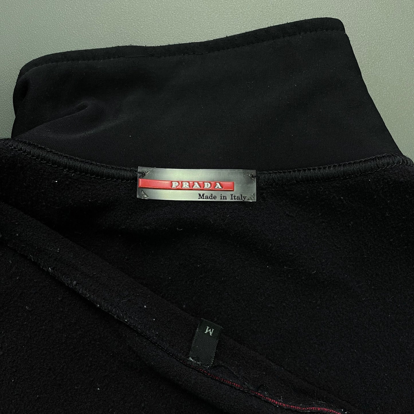 Prada Sport Navy 00s Half-Zip Nylon Jumper