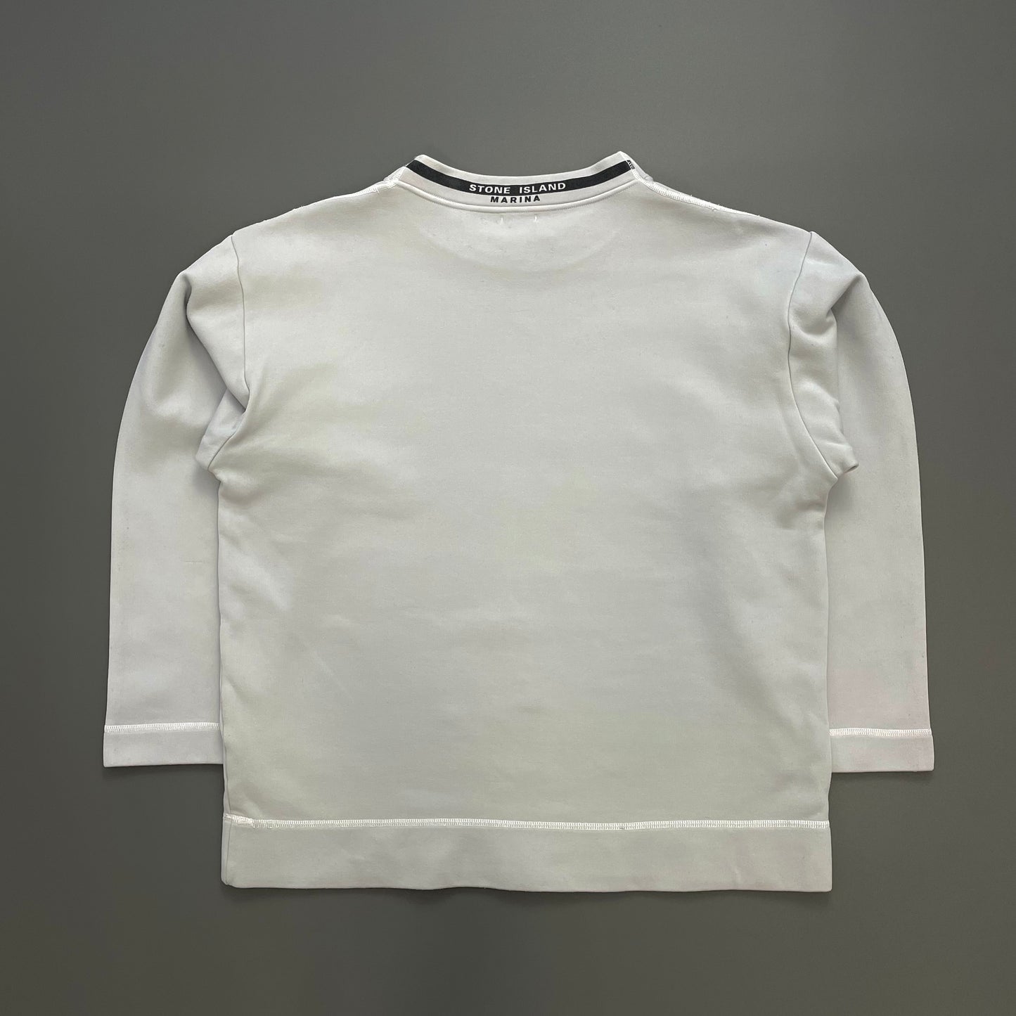 Stone Island Light Blue SS97 Marina Chest Emblem Jumper